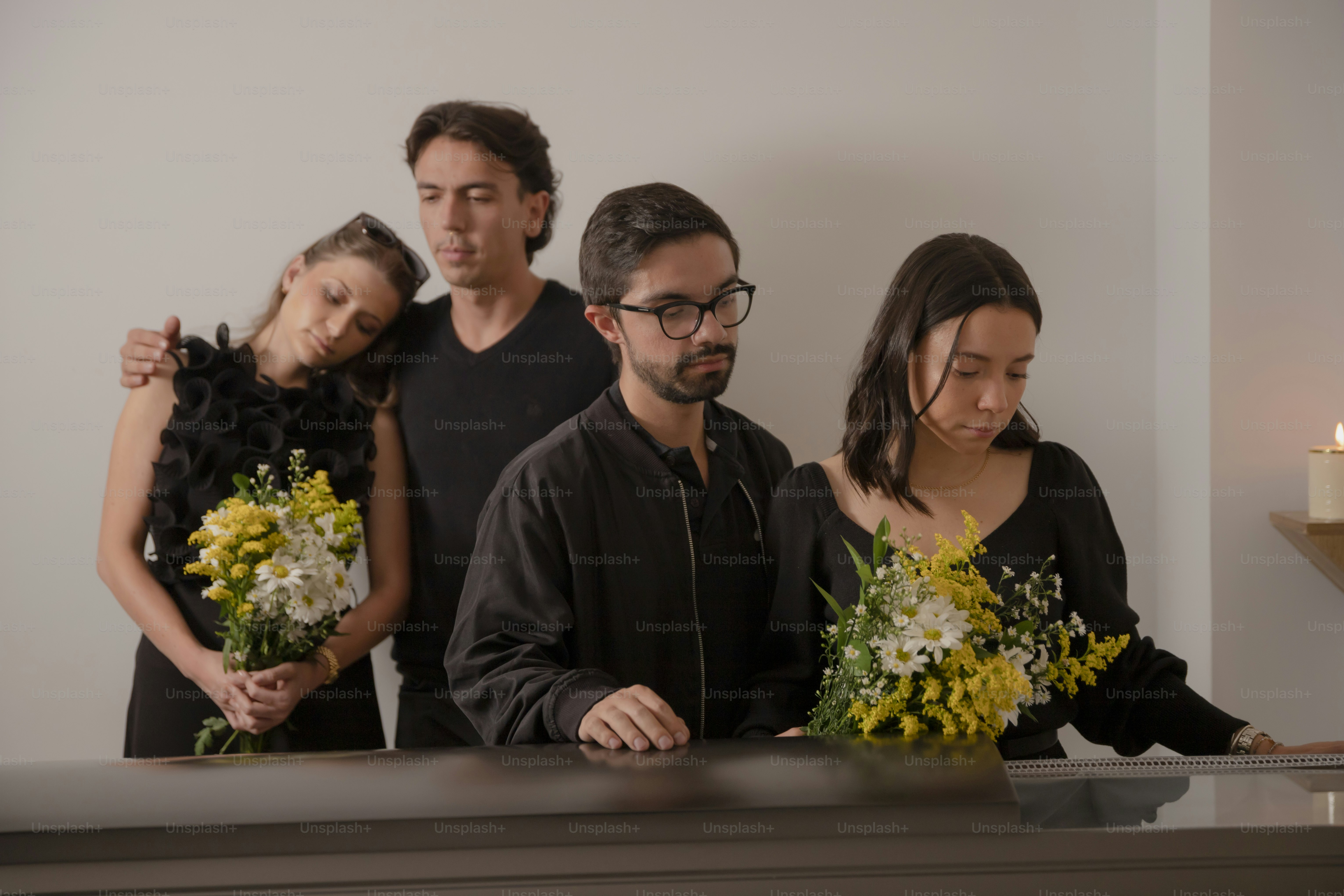 a group of people standing next to each other