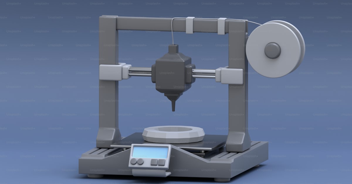 A 3d rendering of a machine with a monitor photo – Technology Image on ...