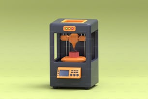 a 3d printer with a cup on top of it
