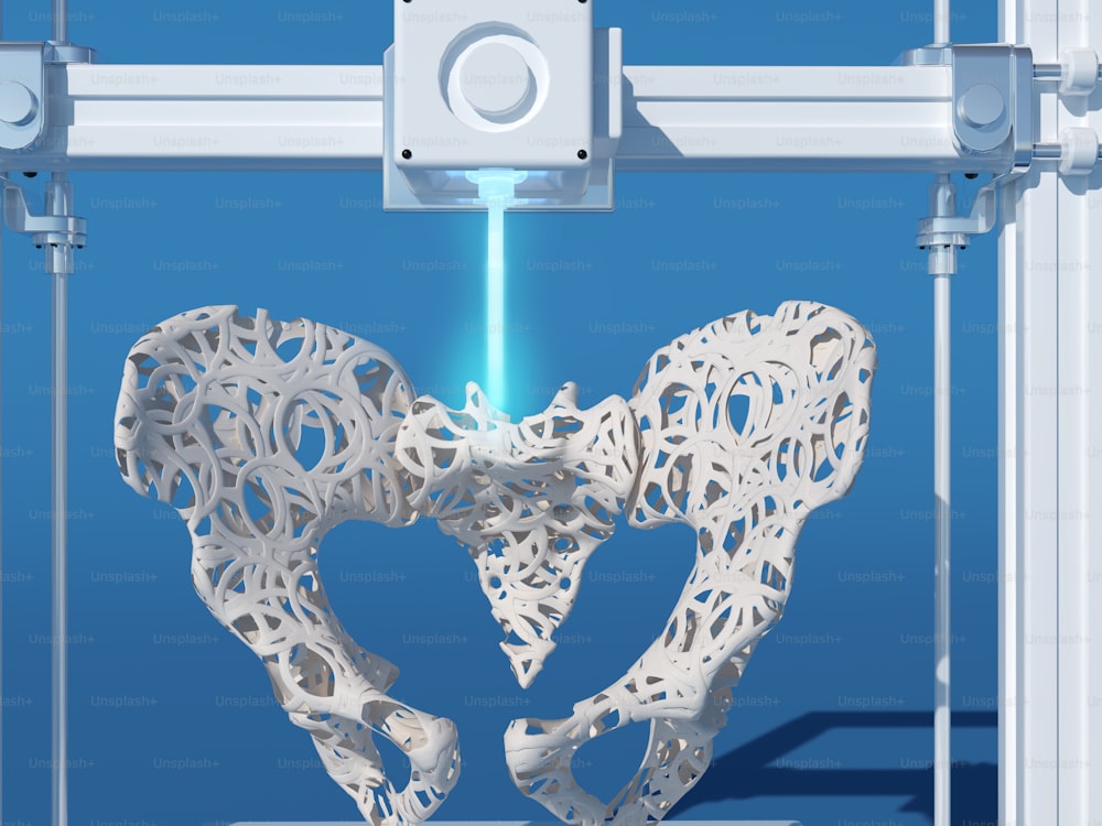 Un'immagine 3D di un oggetto a forma di cuore