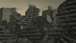 파괴된 대규모 건물