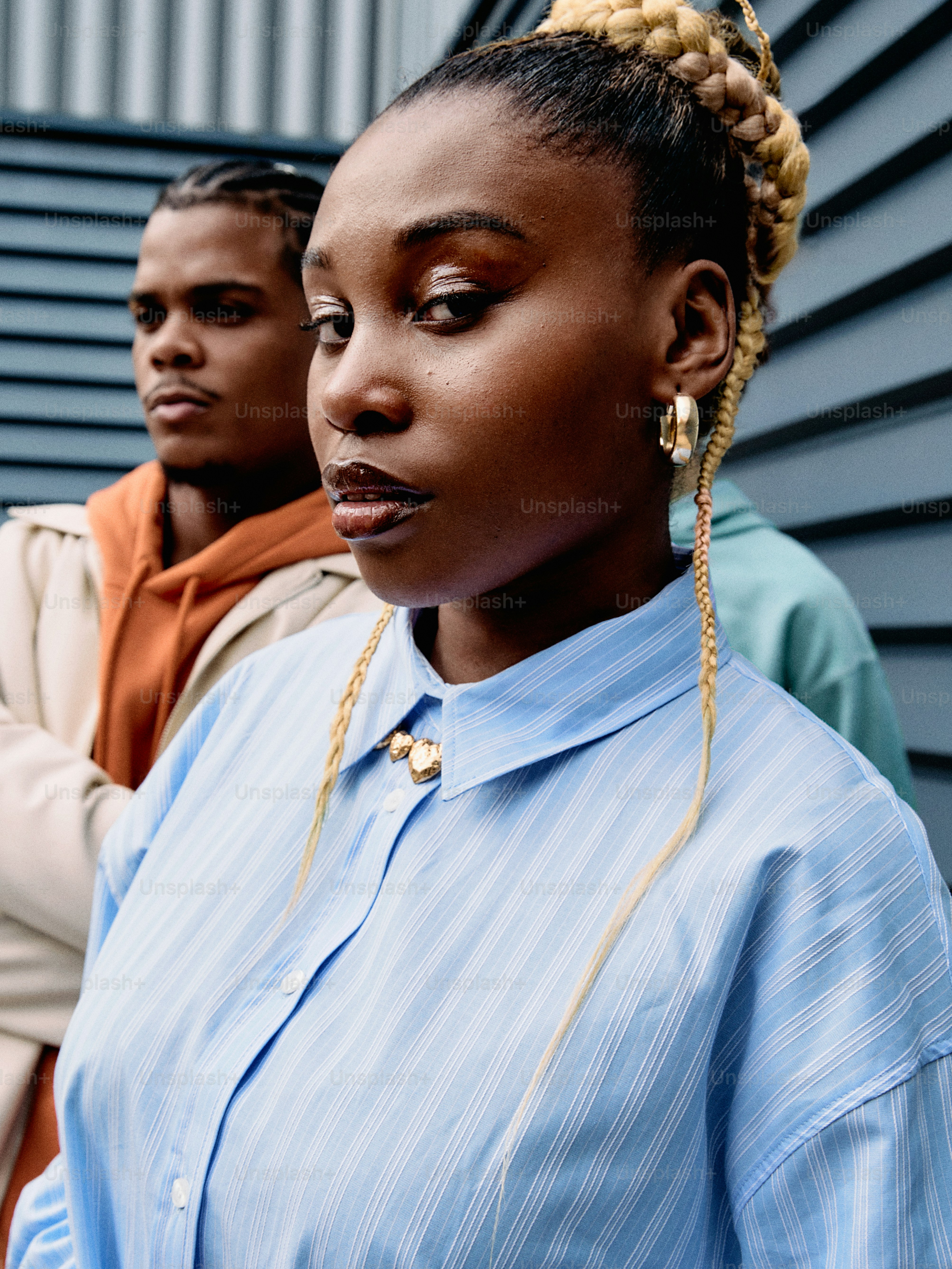 a group of people standing next to each other