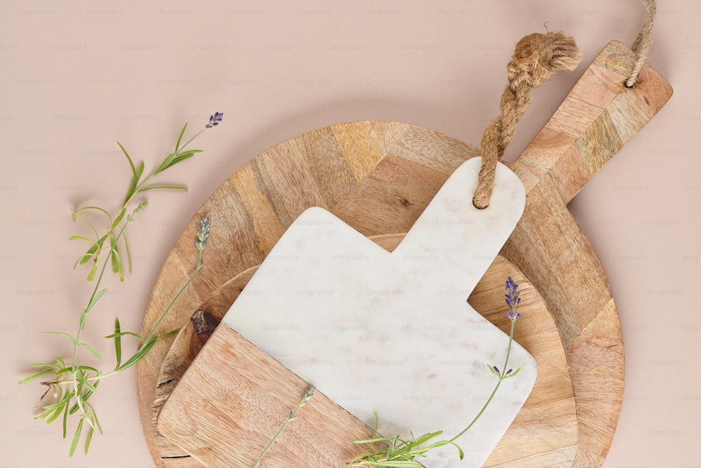 a cutting board with a knife and a cutting board on it