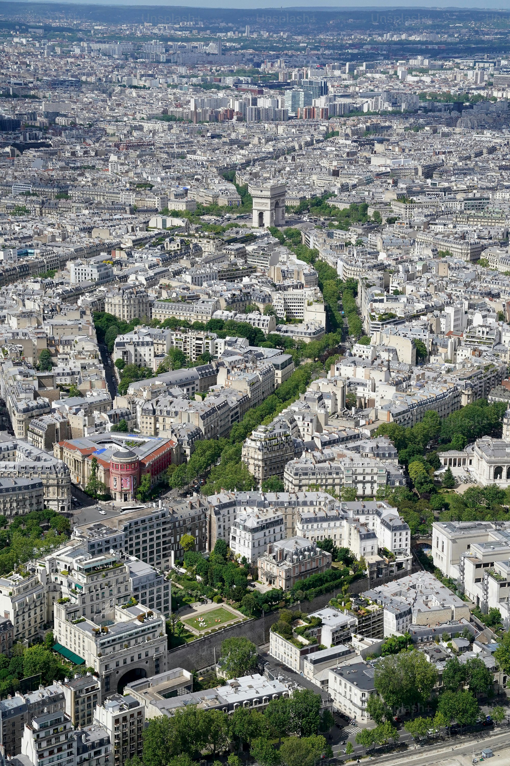 an aerial view of the city of paris