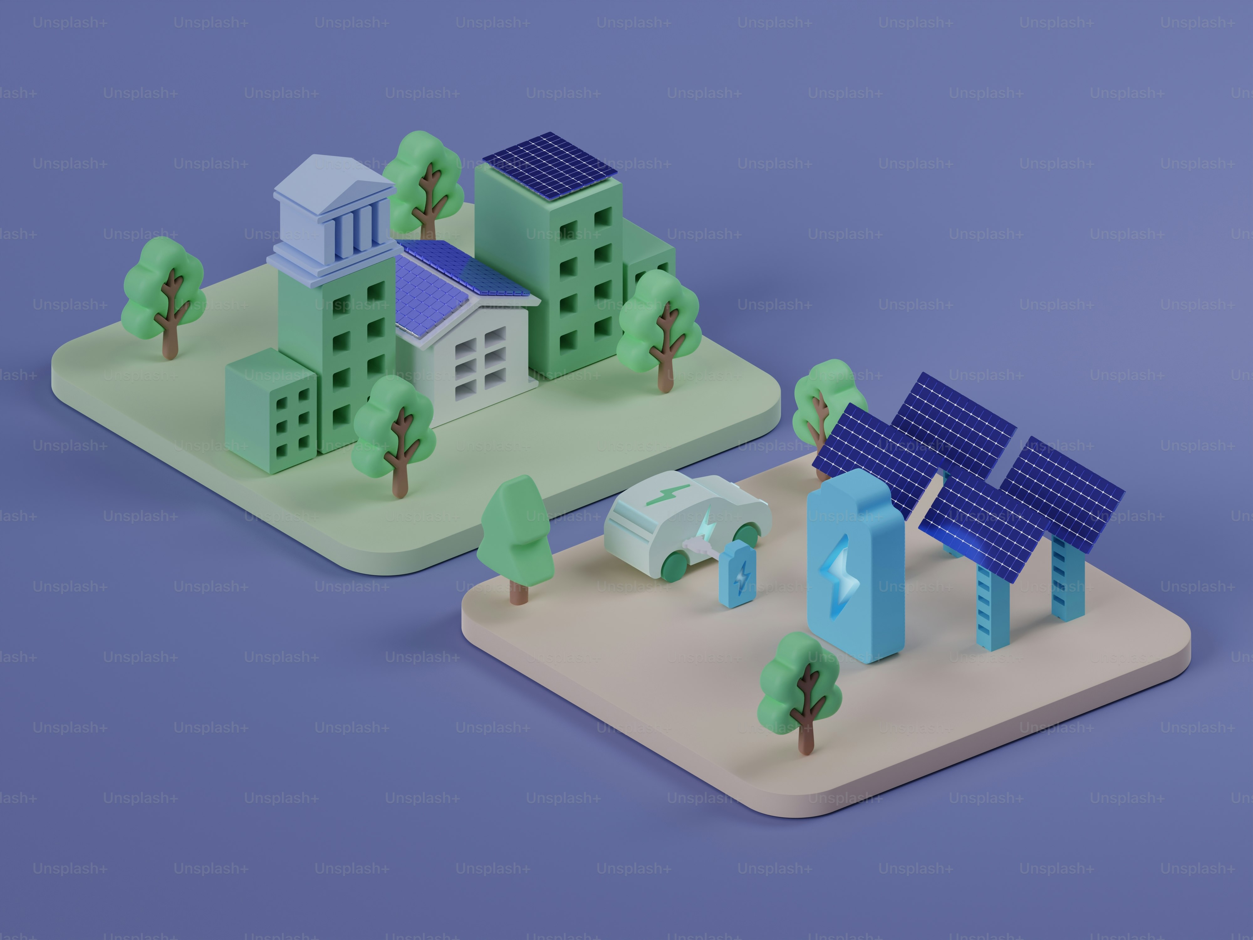 ein Modell eines Hauses mit einem Solarpanel darauf