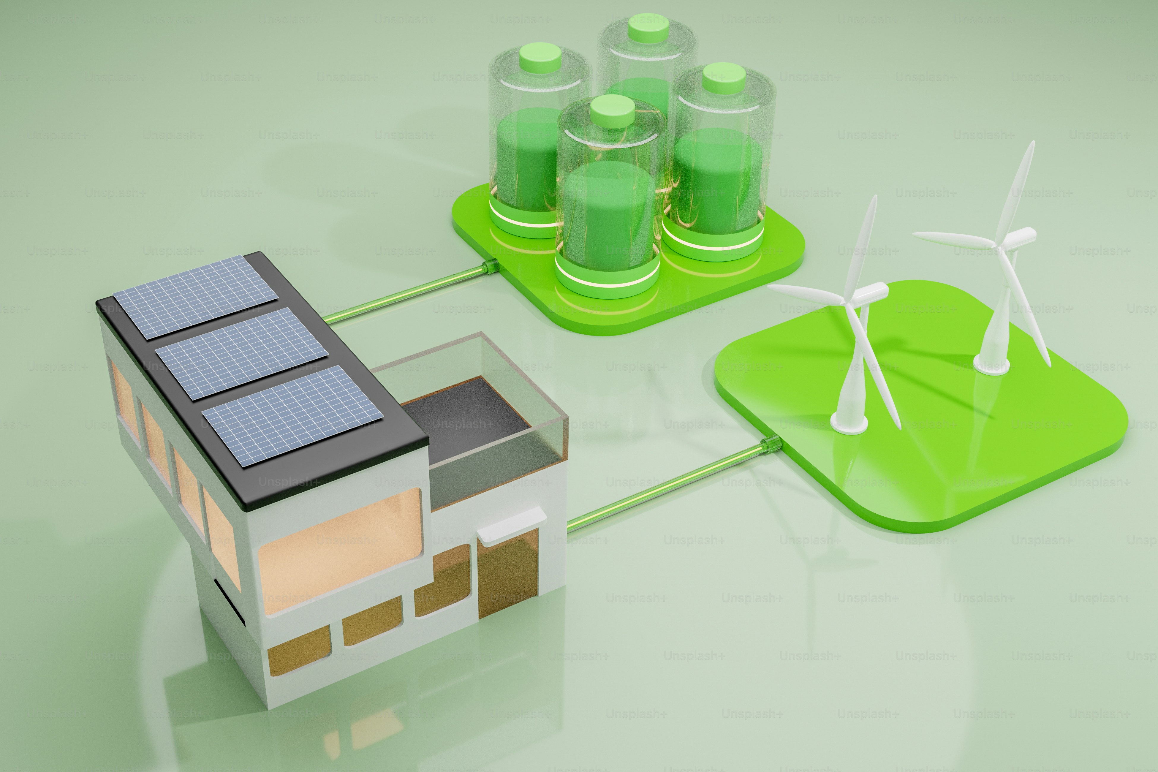 a house with a solar panel on top of it