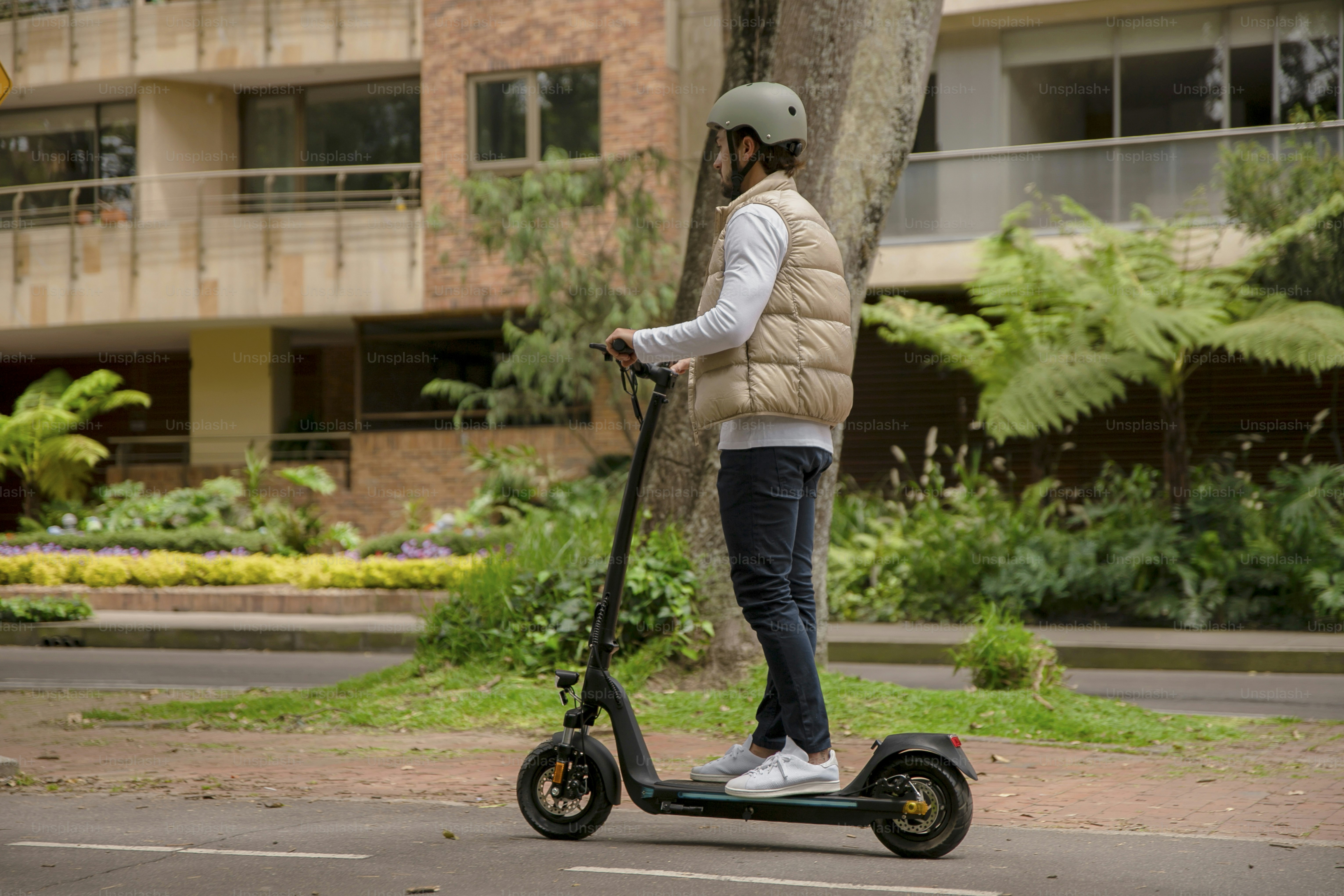 scooting to work