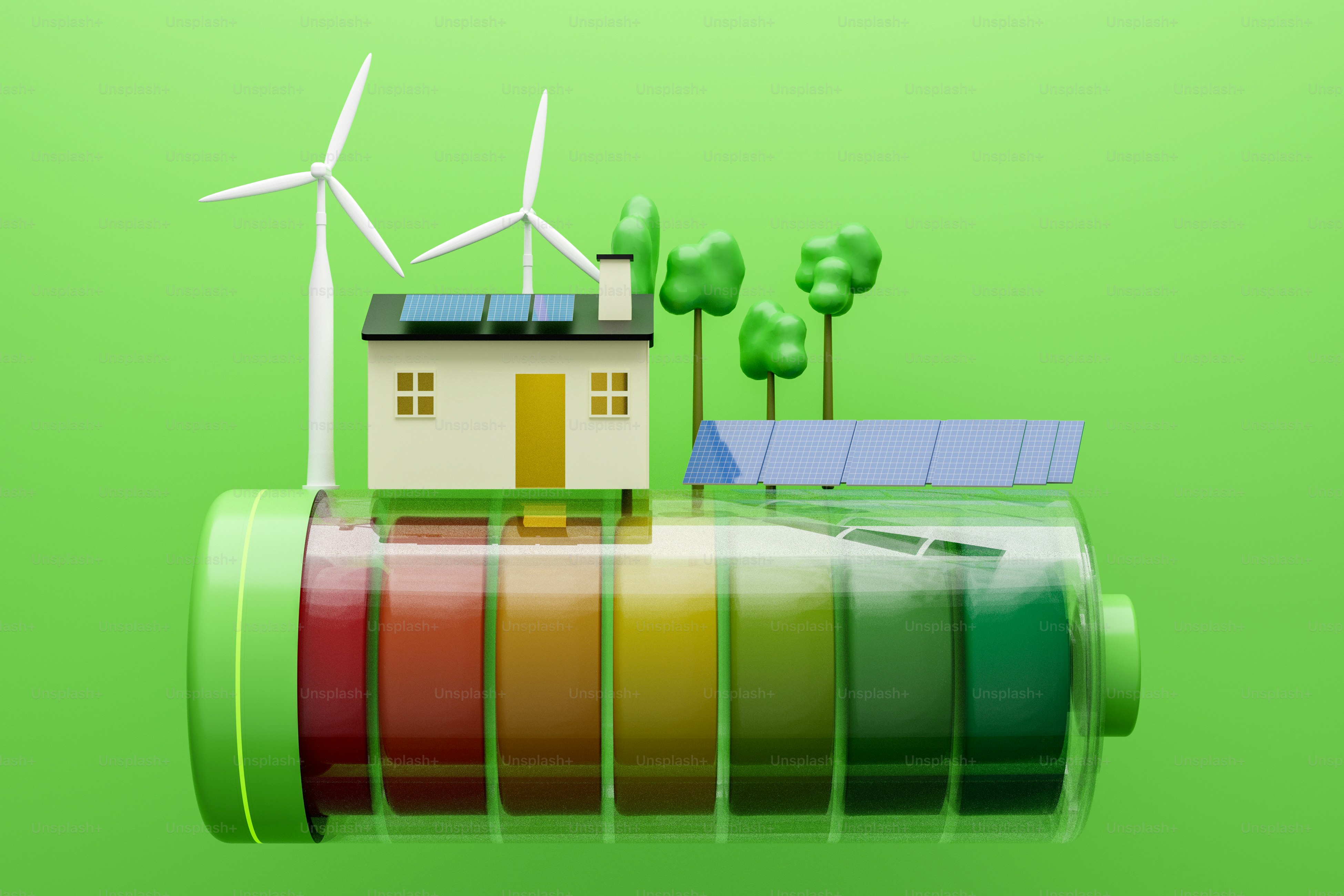 a house with a solar panel on top of it