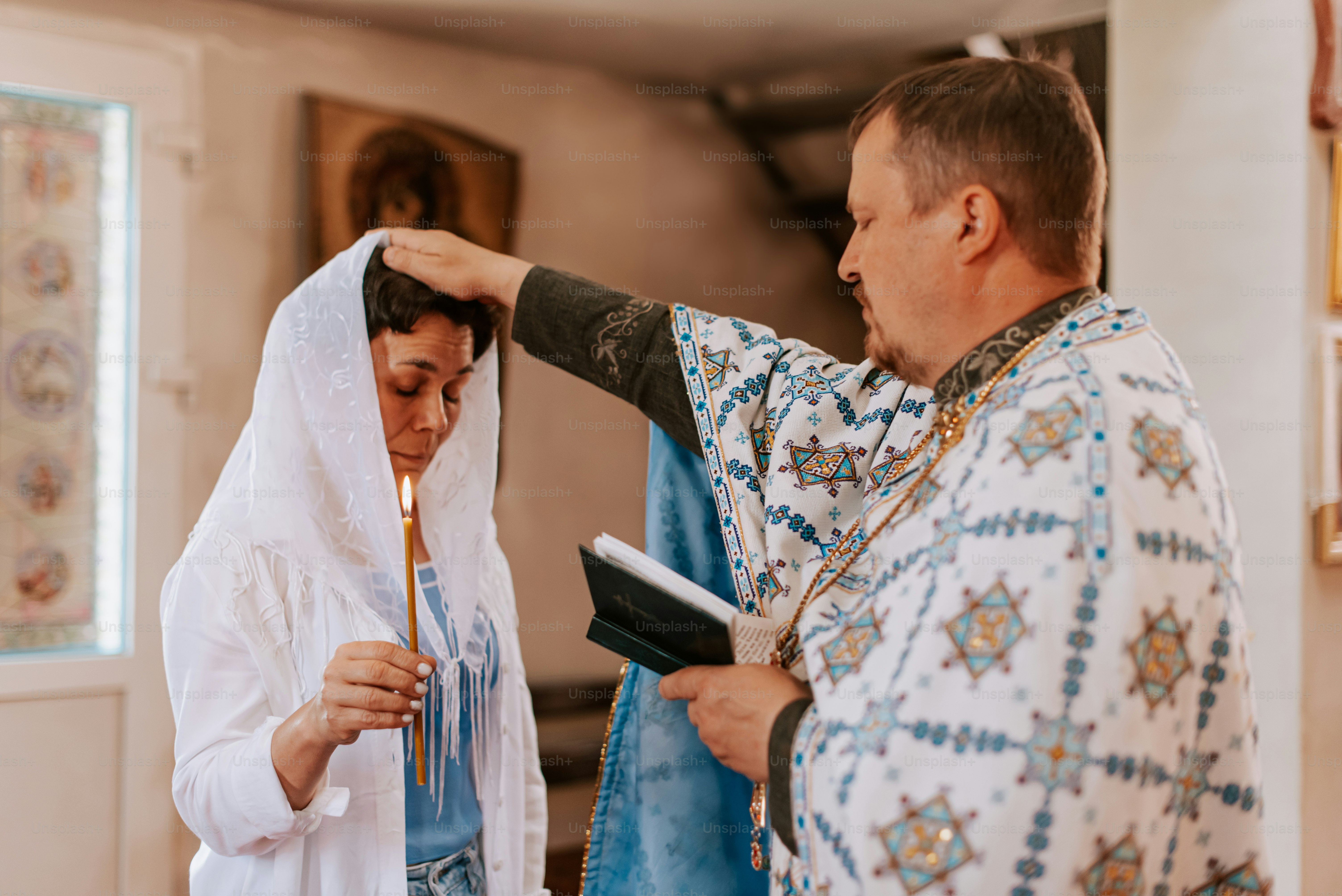 a couple of people that are standing in a room