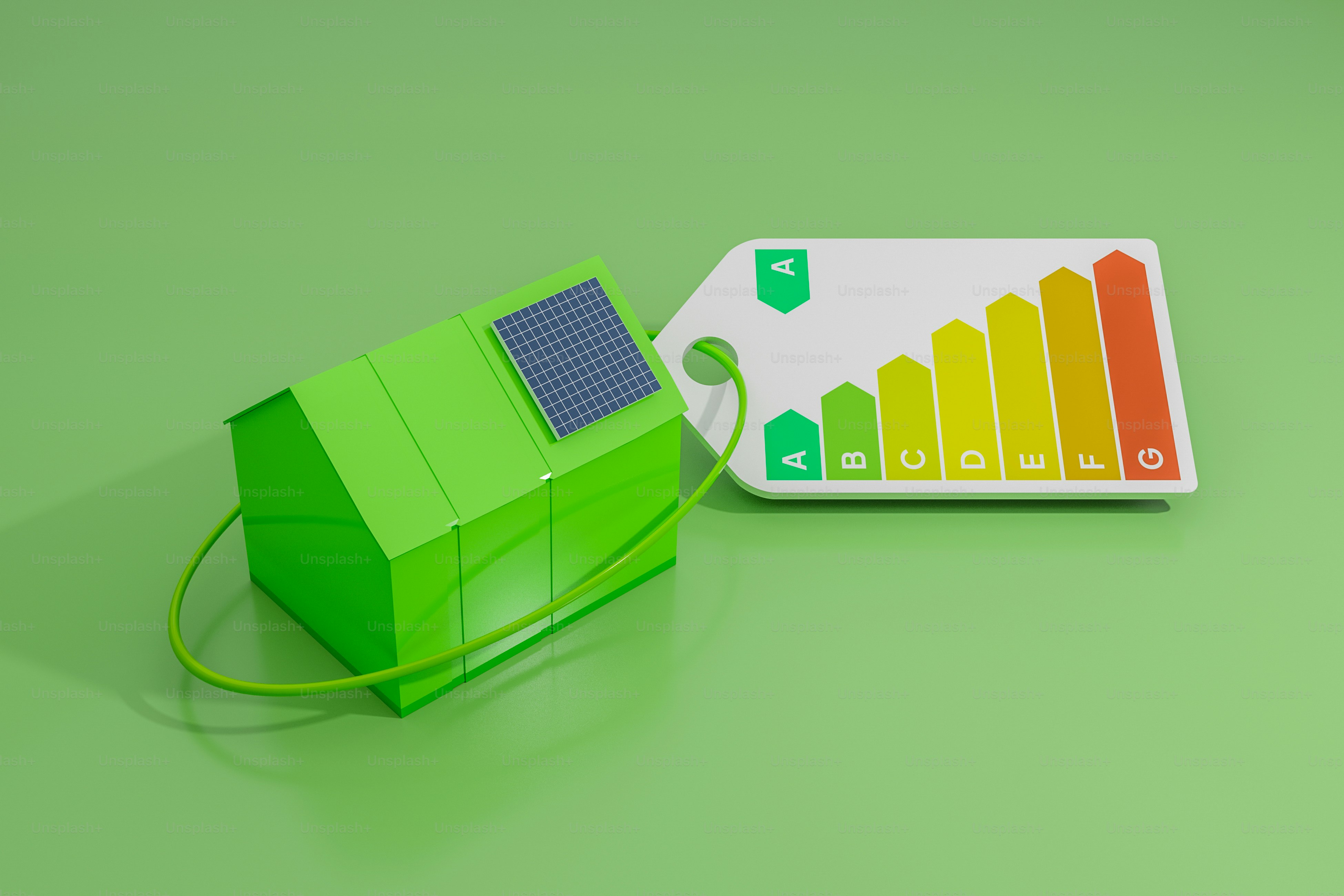 kotak hijau dengan panel surya yang terpasang padanya