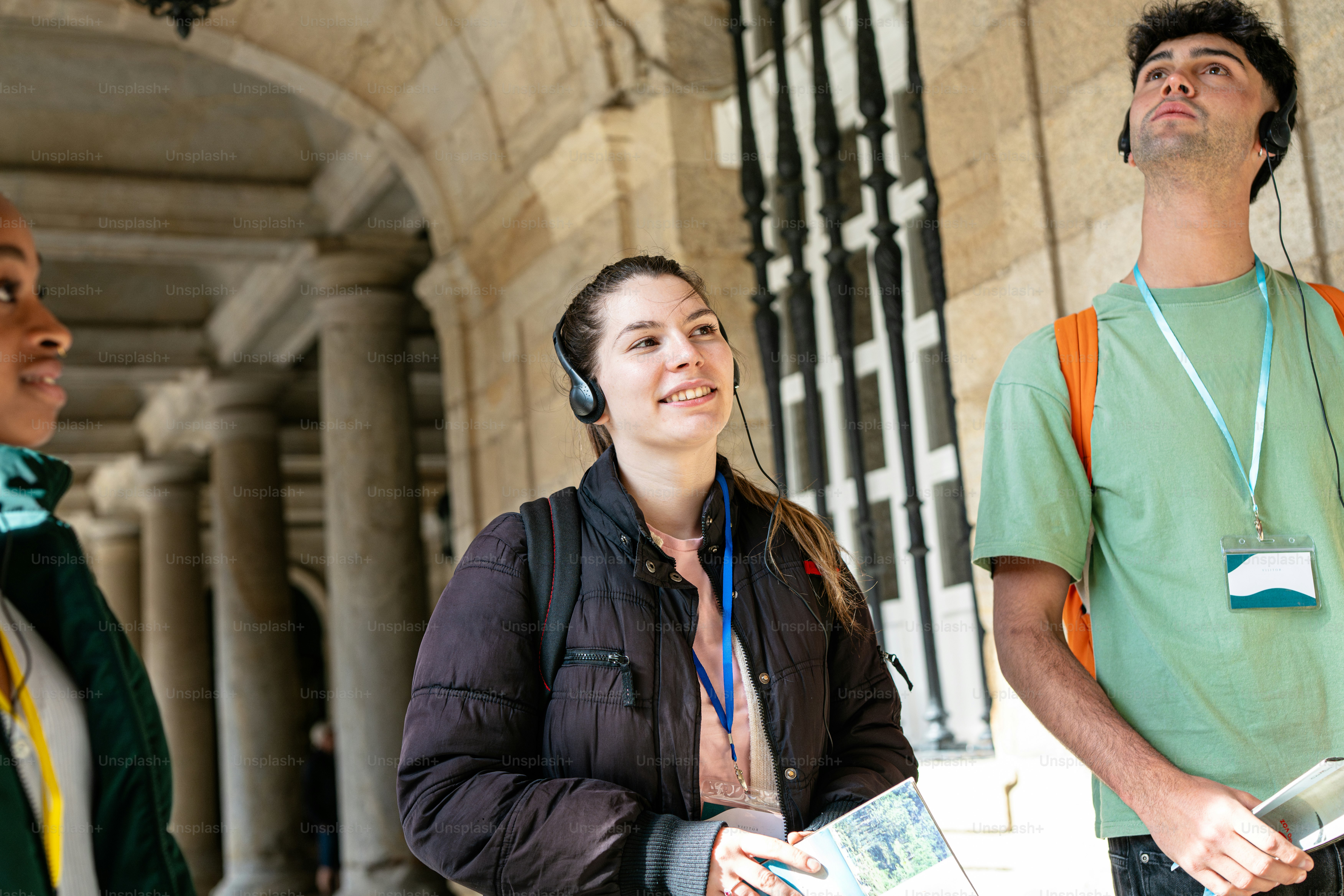a group of people standing next to each other