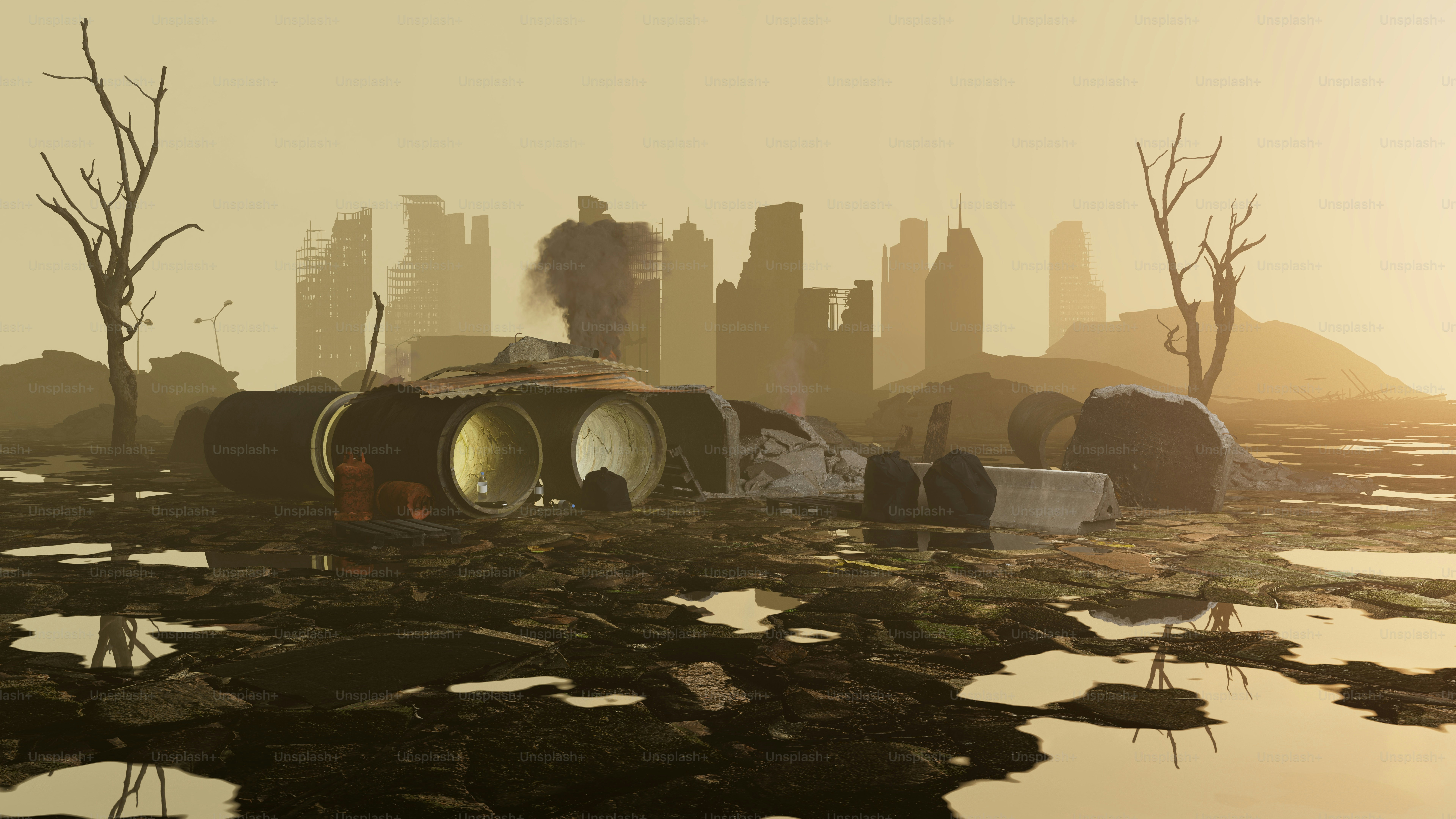 a computer generated image of a futuristic city