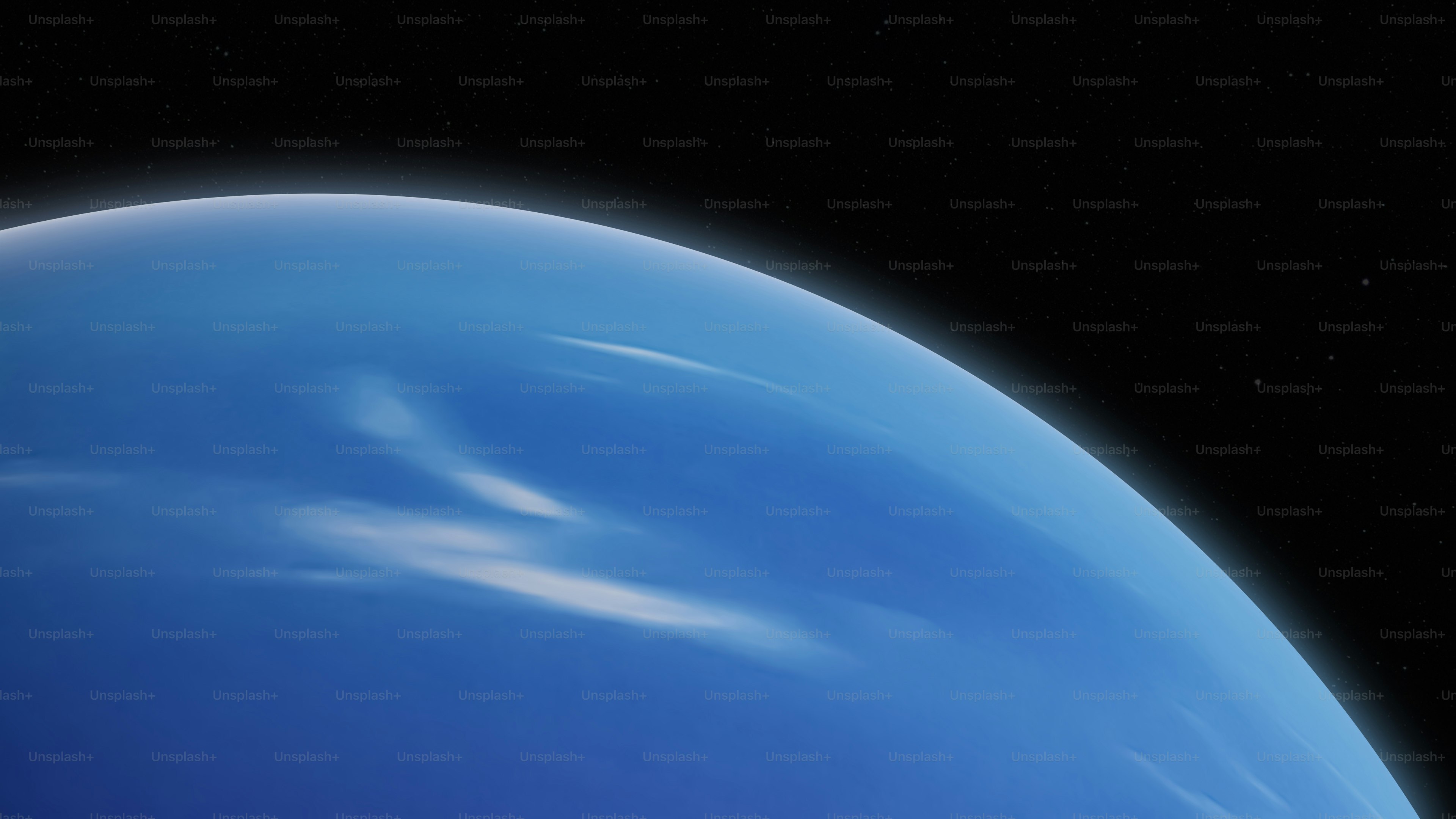 Planet Neptune zonal wind currents and atmospheric science concept