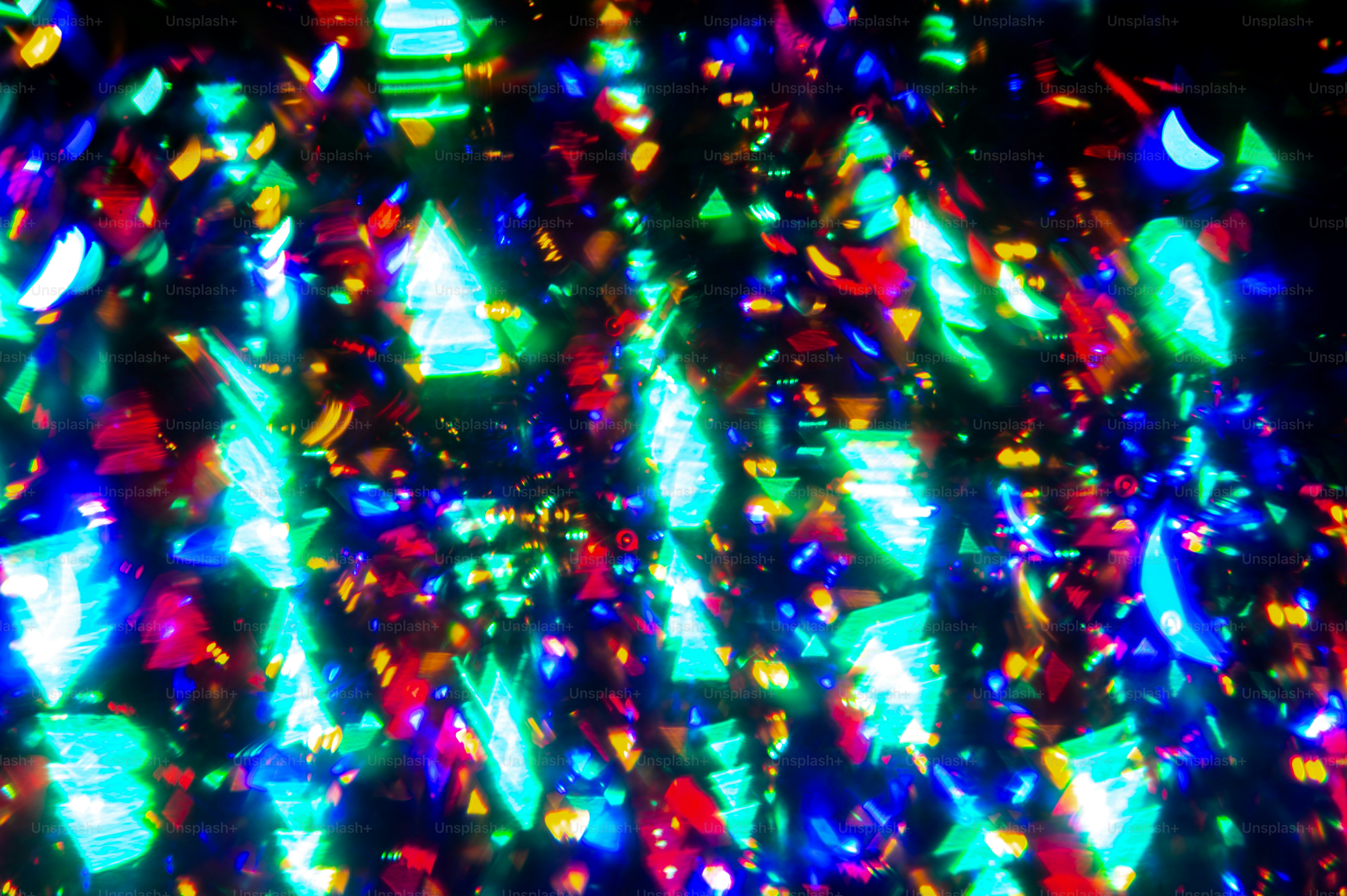 a multicolored image of a bunch of lights