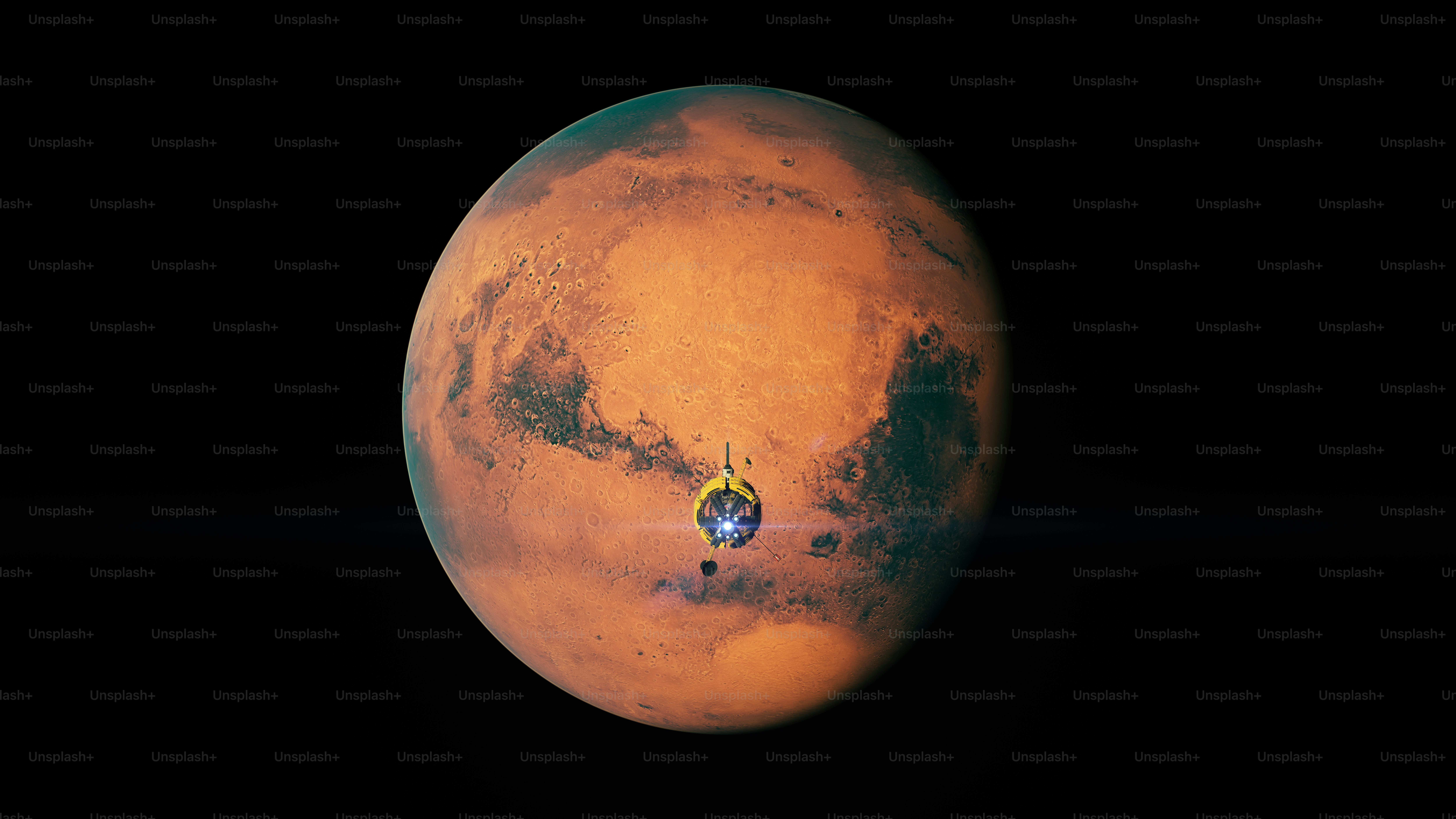 A large orange object in the dark sky photo – Technology Image on Unsplash