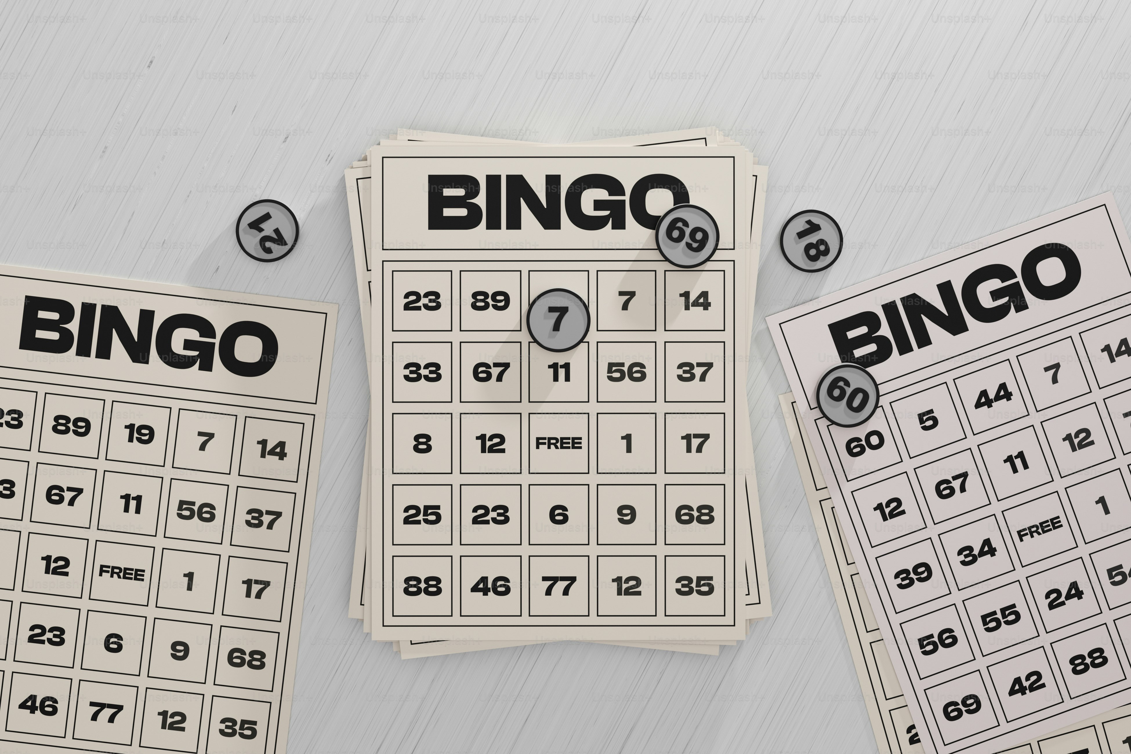 a group of numbers and numbers on a table