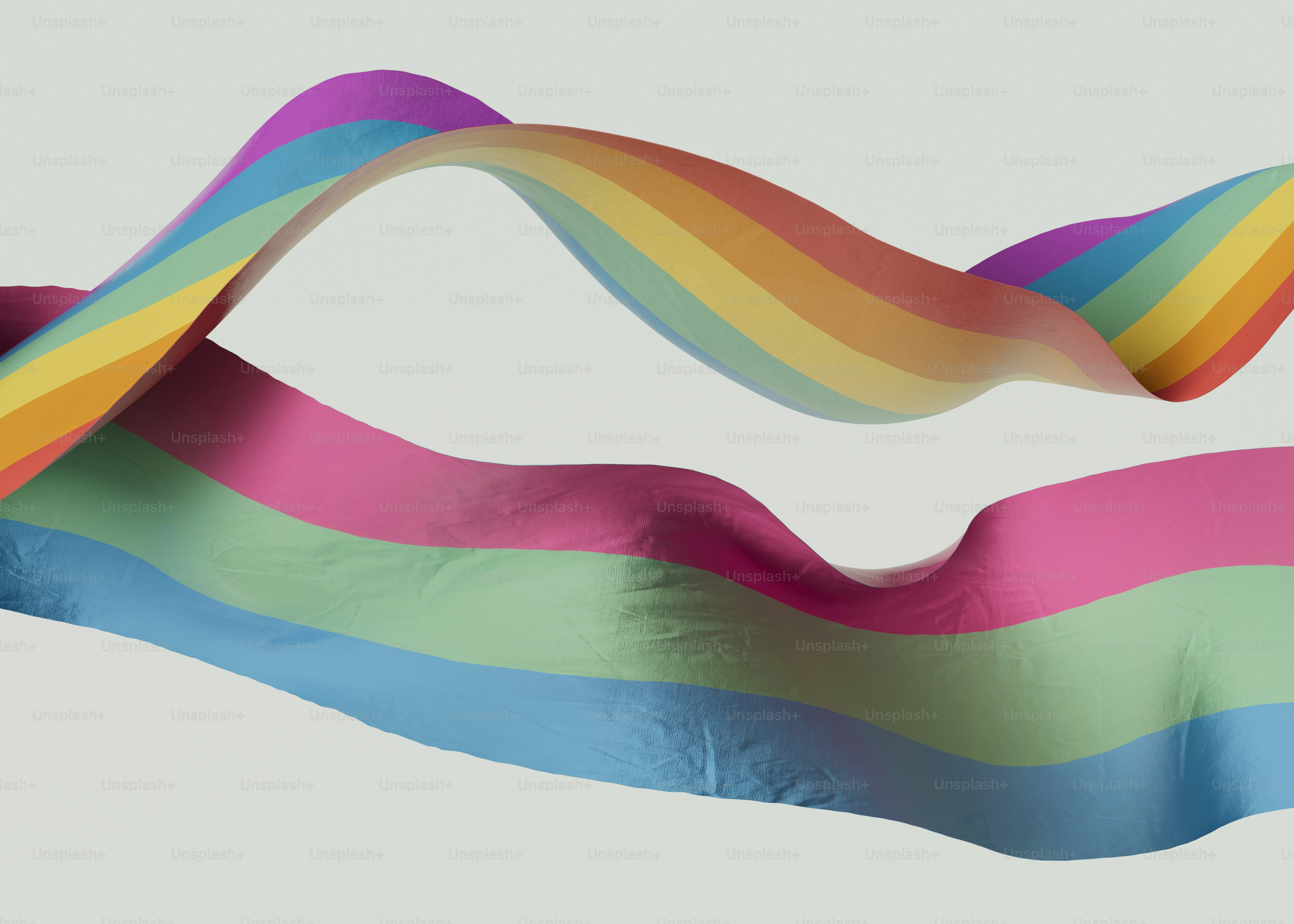A multicolored ribbon flying in the air photo – Community Image on Unsplash