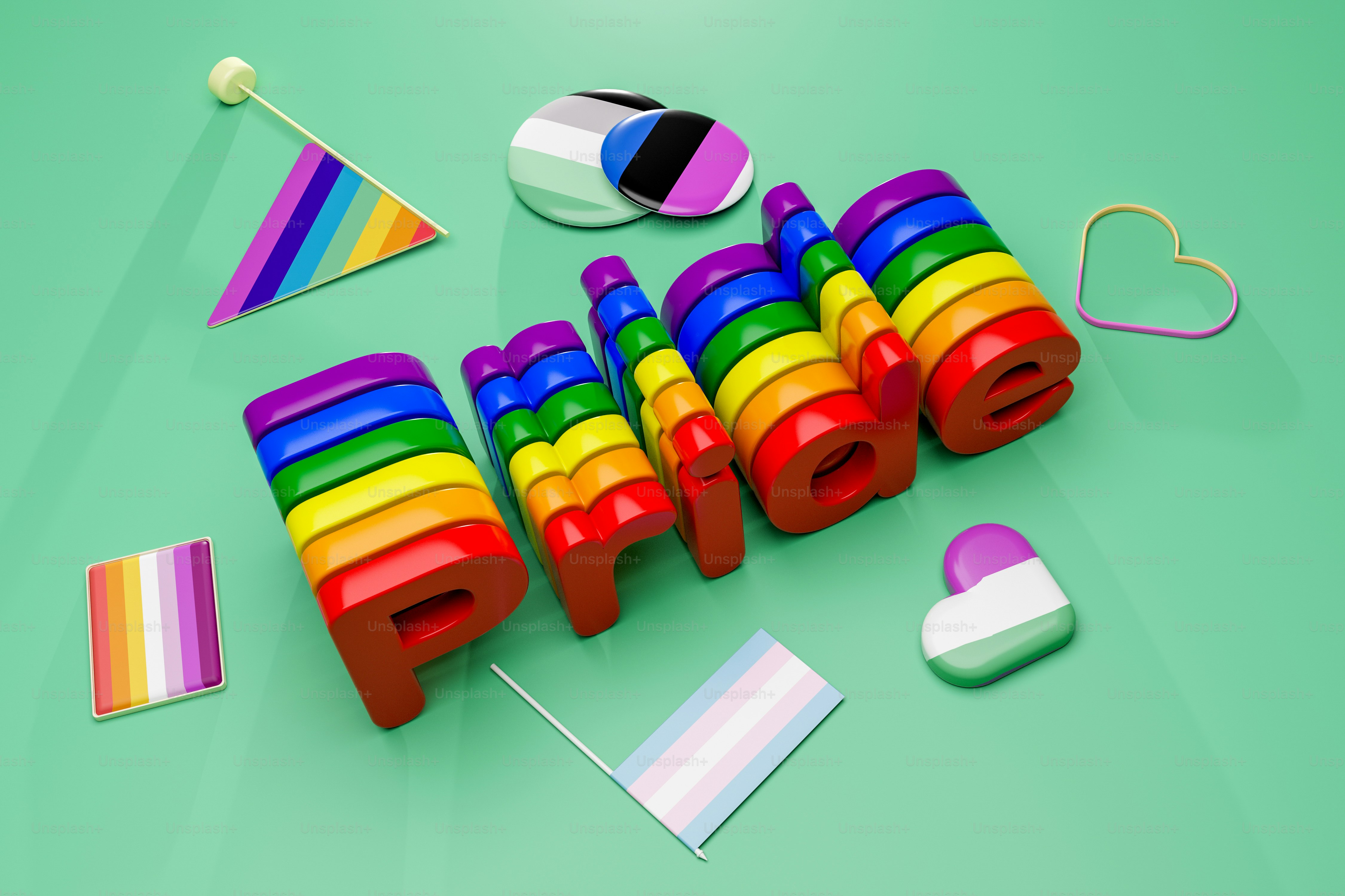 The word pride spelled out of colorful letters photo – Pride Image on ...