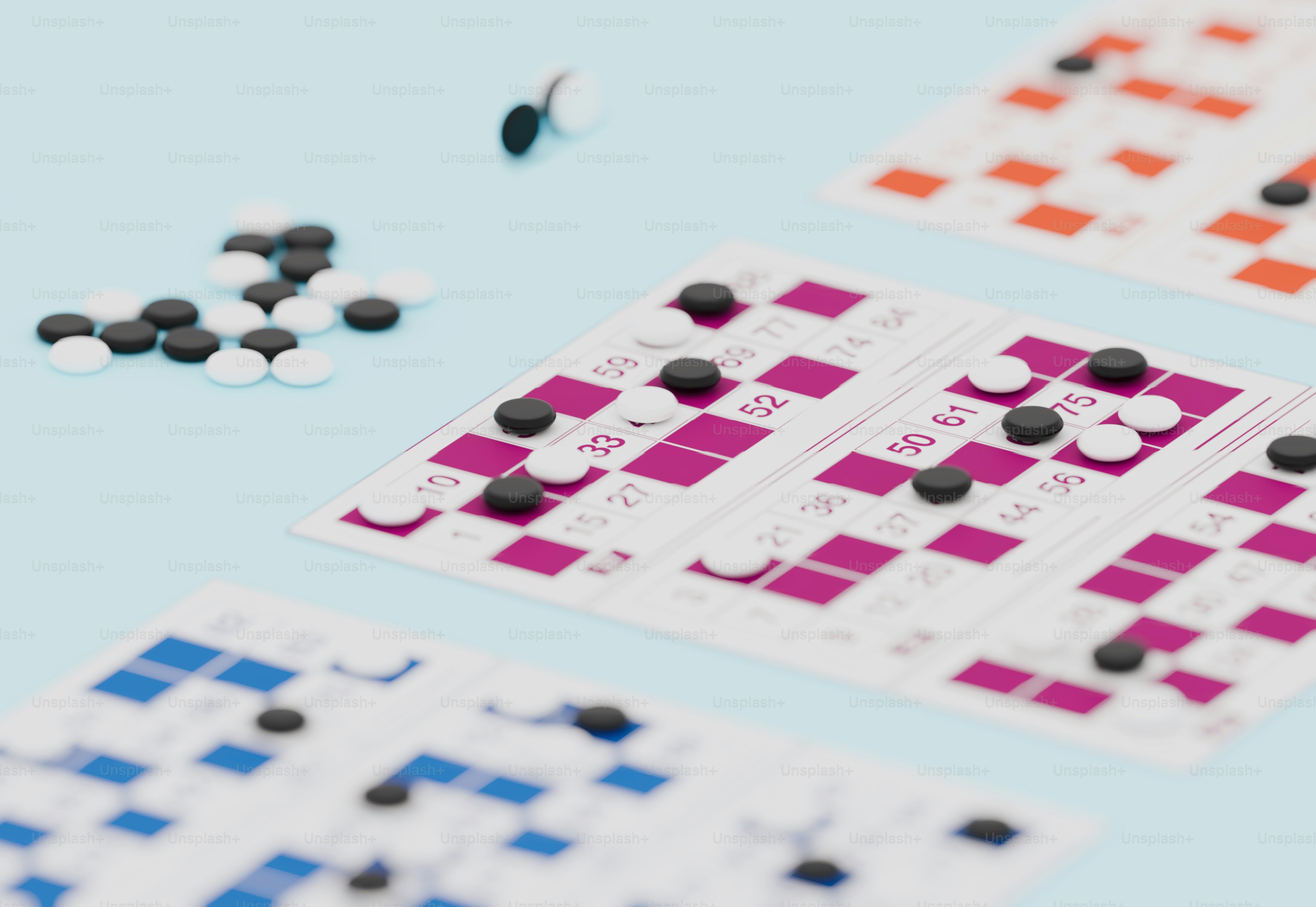 Un primer plano de un juego de mesa al que le faltan piezas