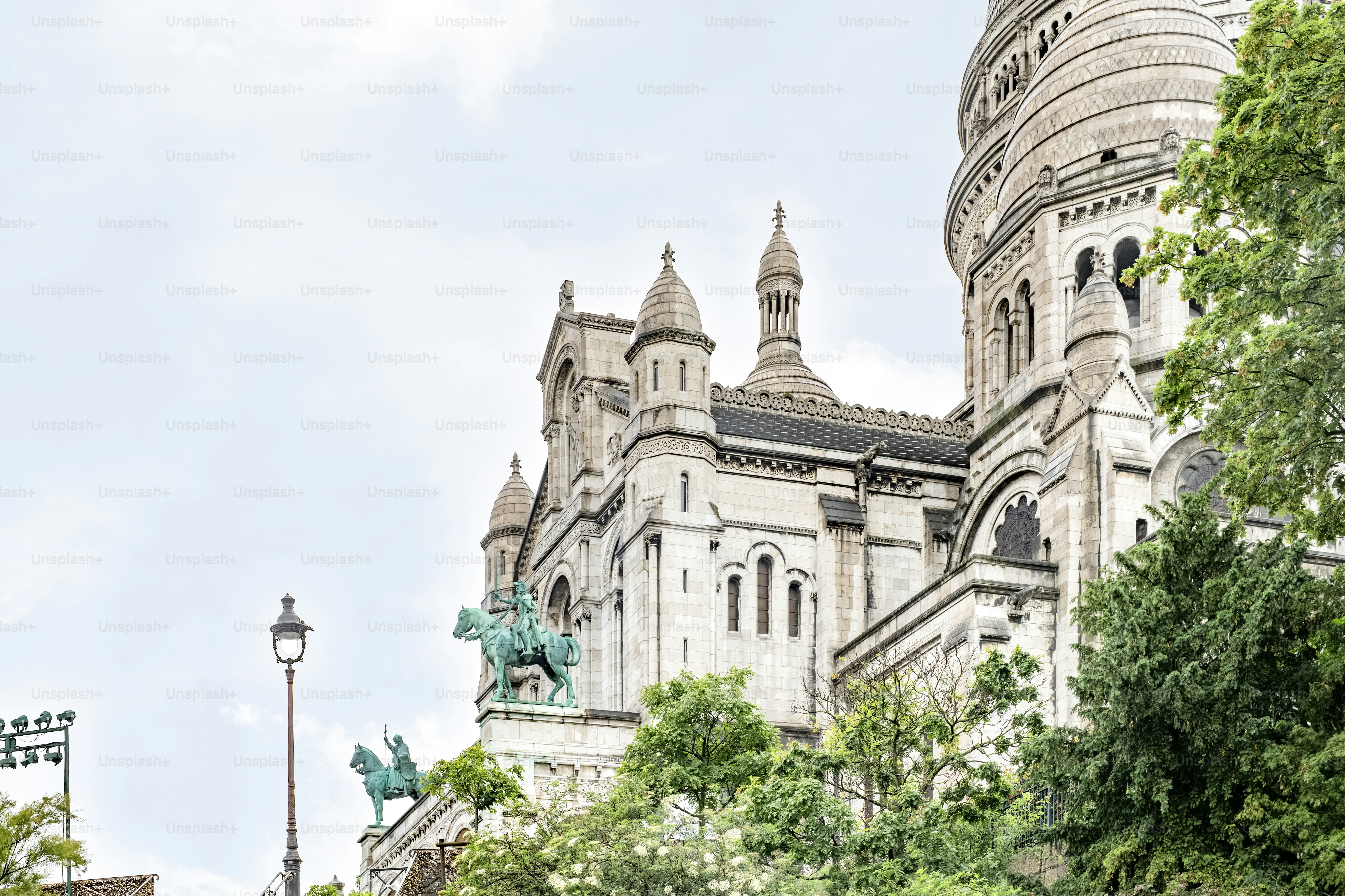a very tall building with a clock on it's side