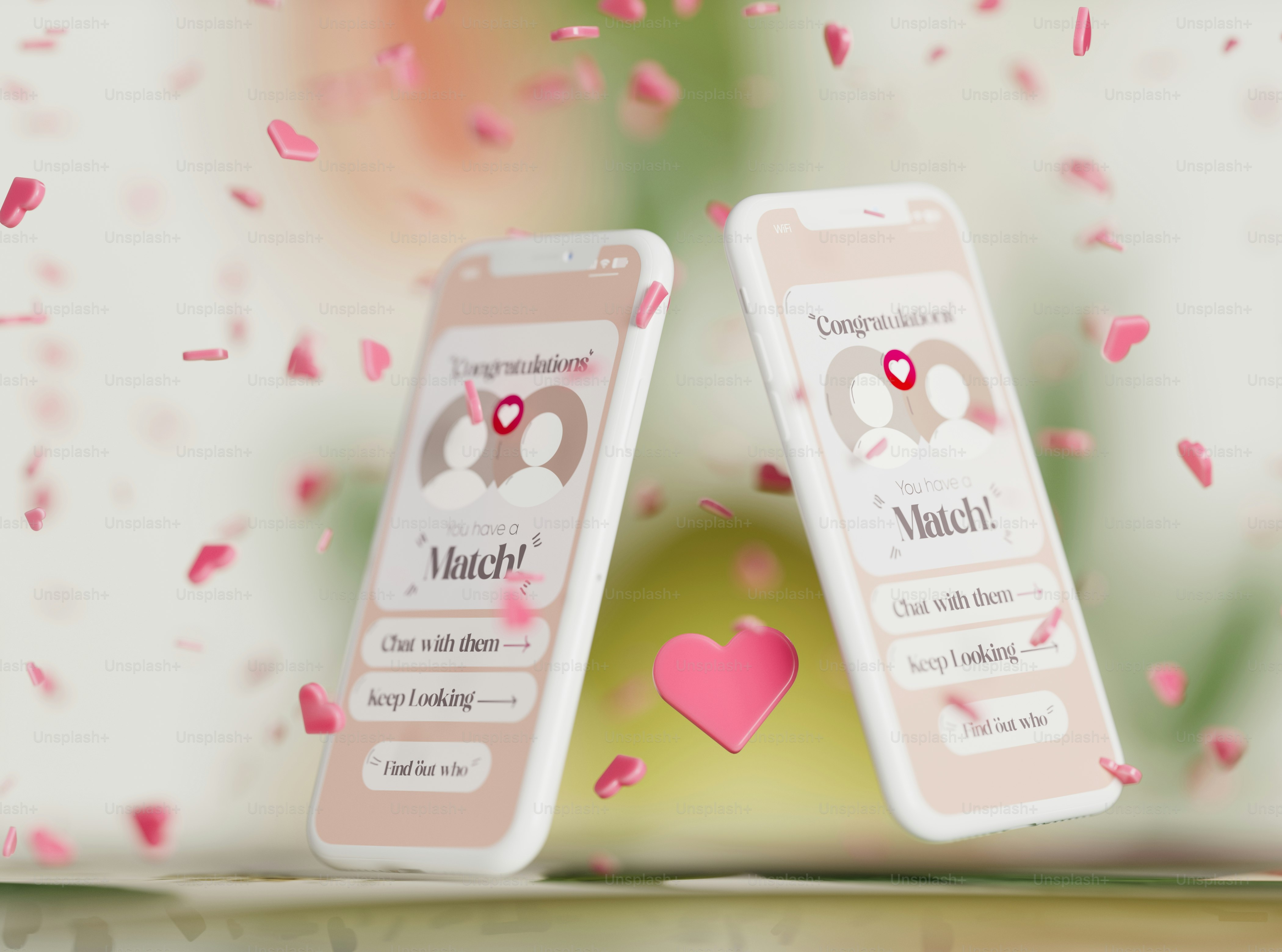 A couple of cell phones sitting on top of a table