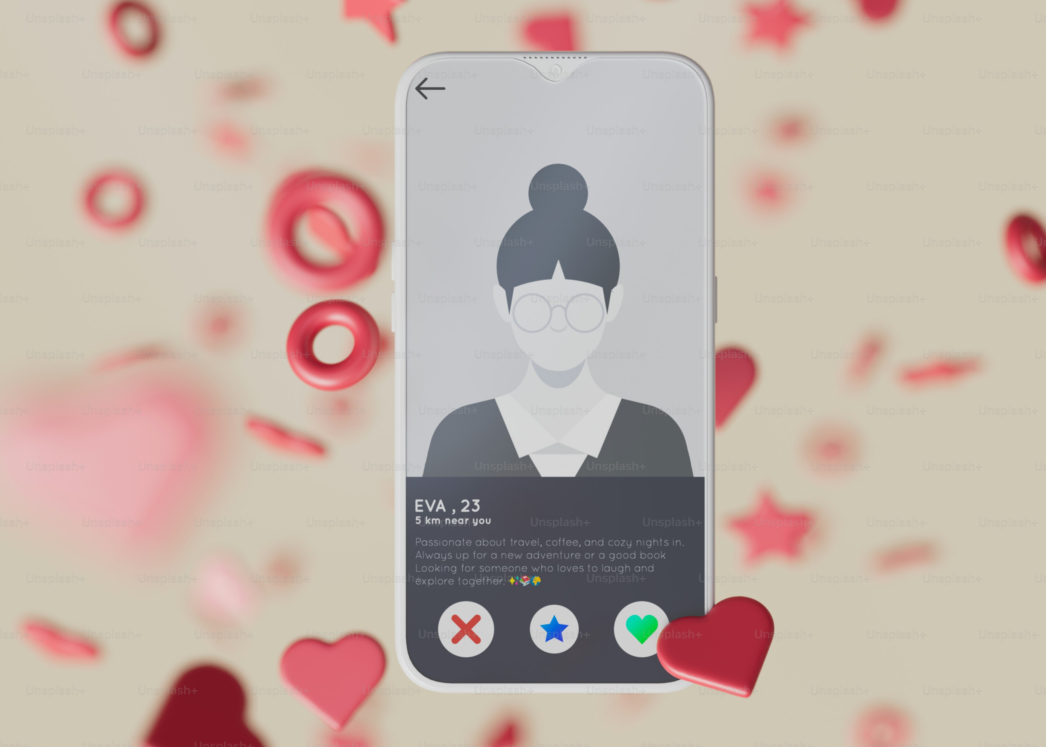 A cell phone with a picture of a woman on it