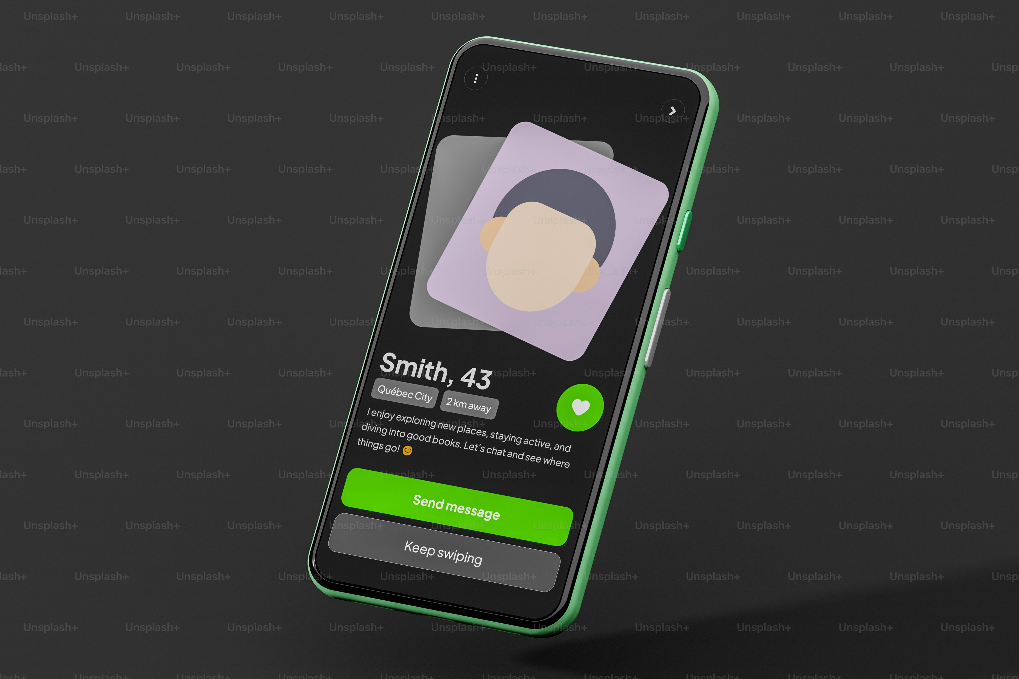 A cell phone with a picture of a man on the screen