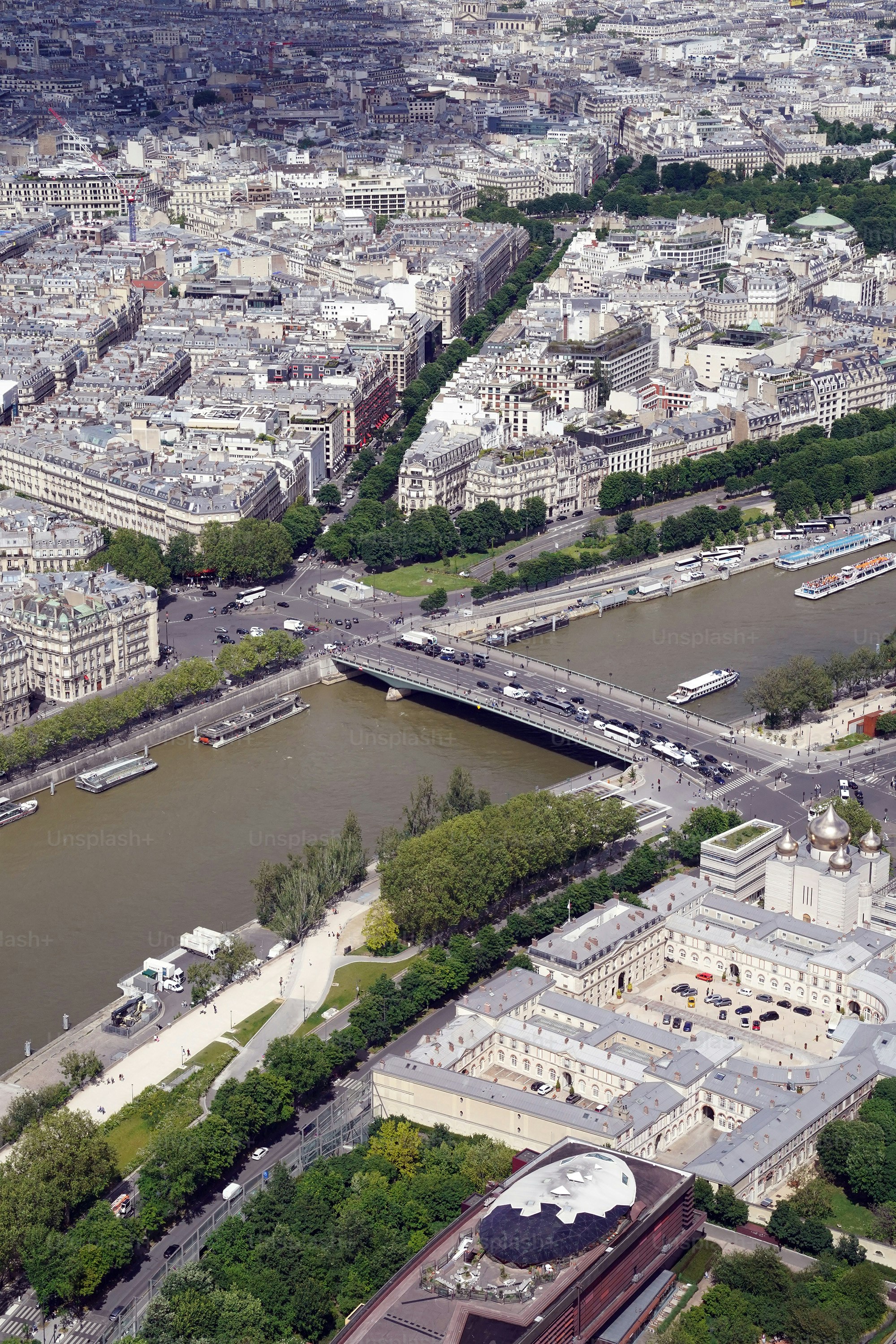 An aerial view of the city of paris