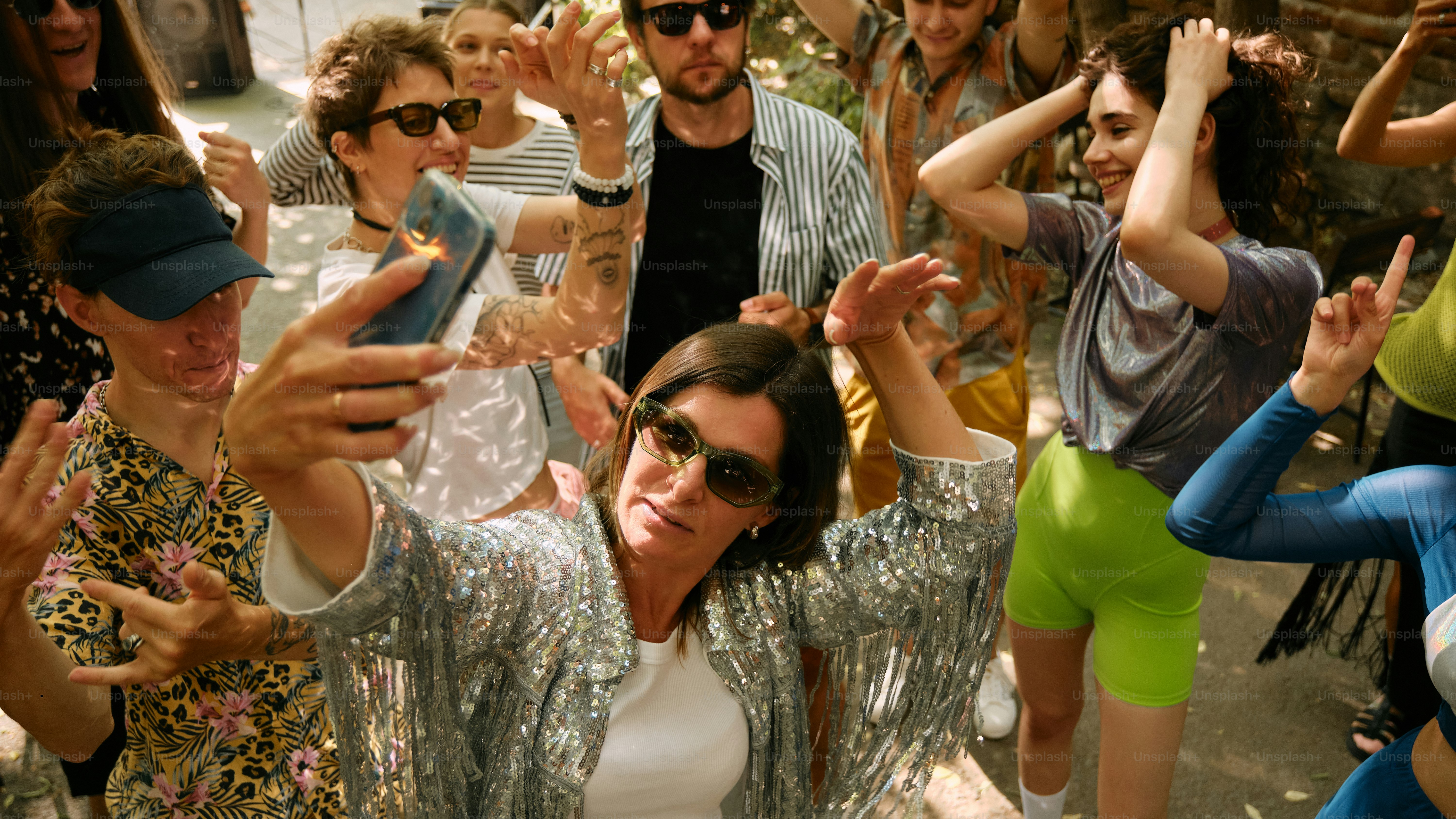 A group of people standing next to each other