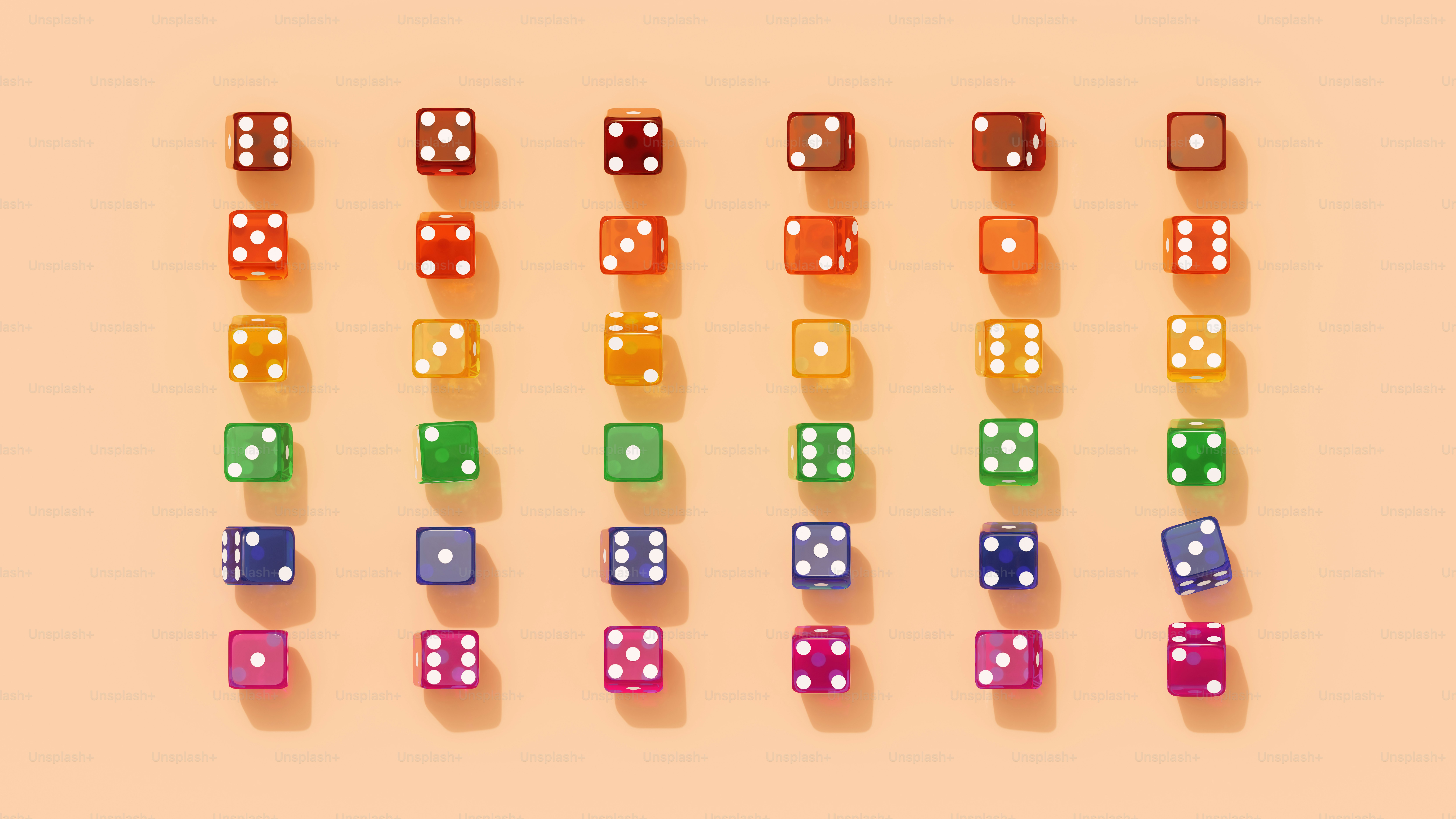 A group of dices sitting on top of each other