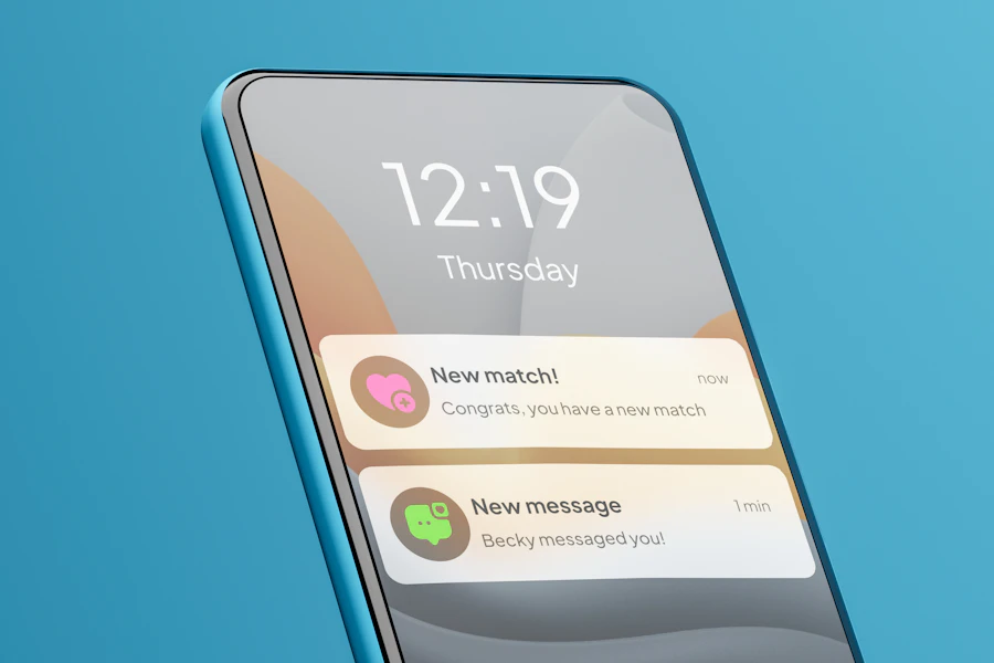Customer messaging on a smartphone