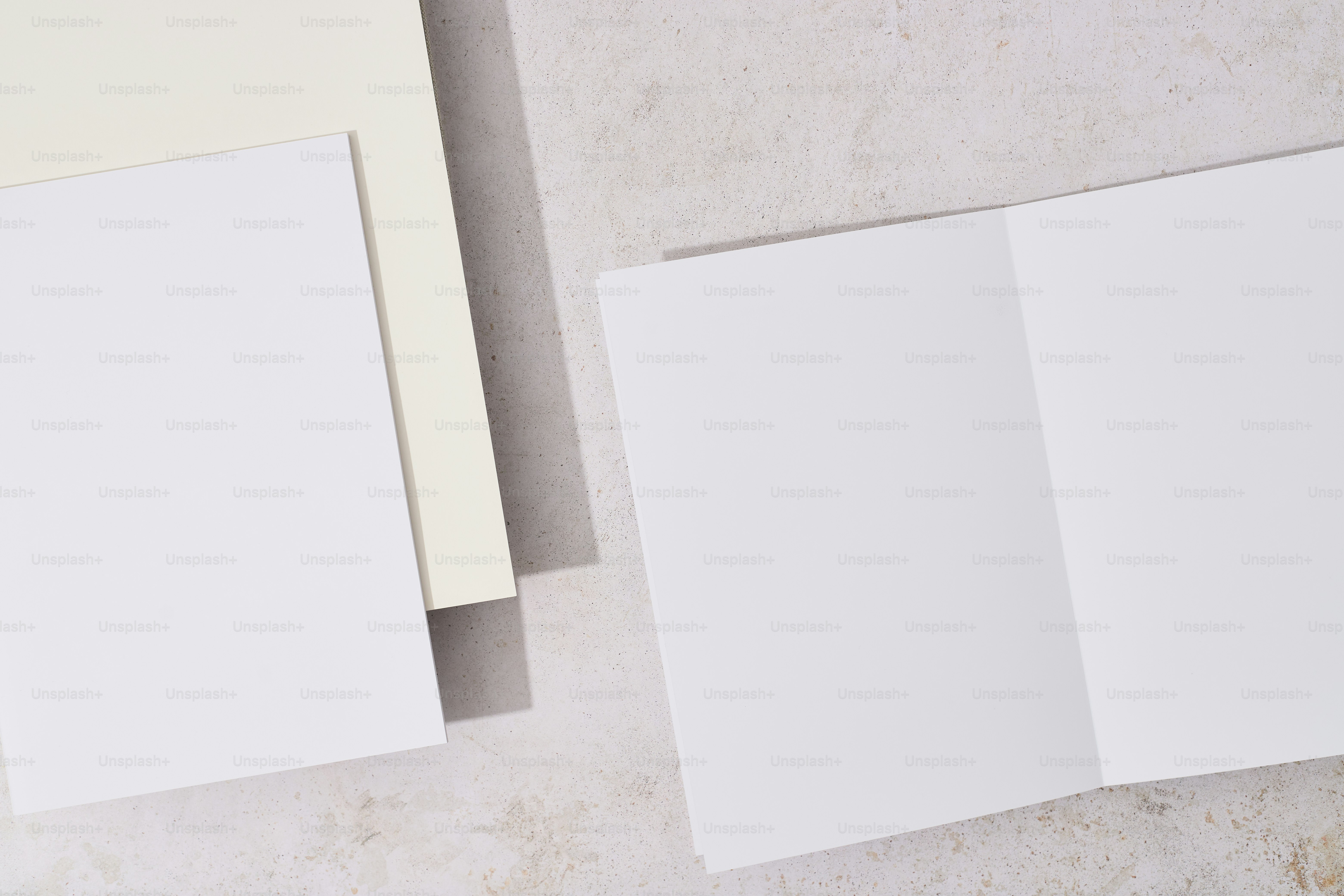 A table topped with white cards and a cup of coffee