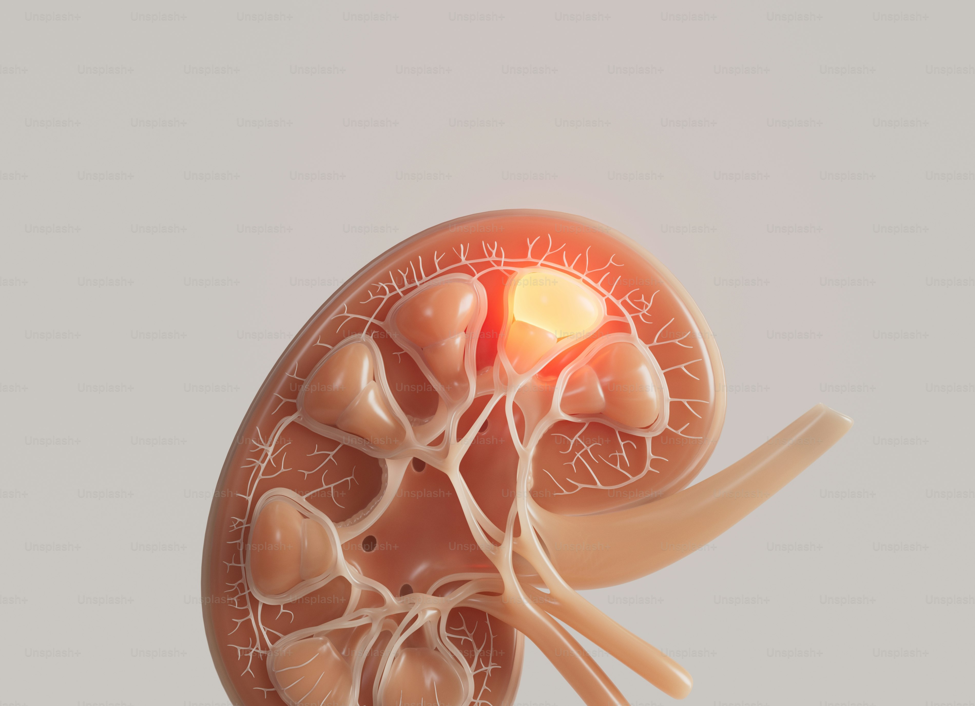 A model of a human body with the organs visible photo – Radiating pain ...