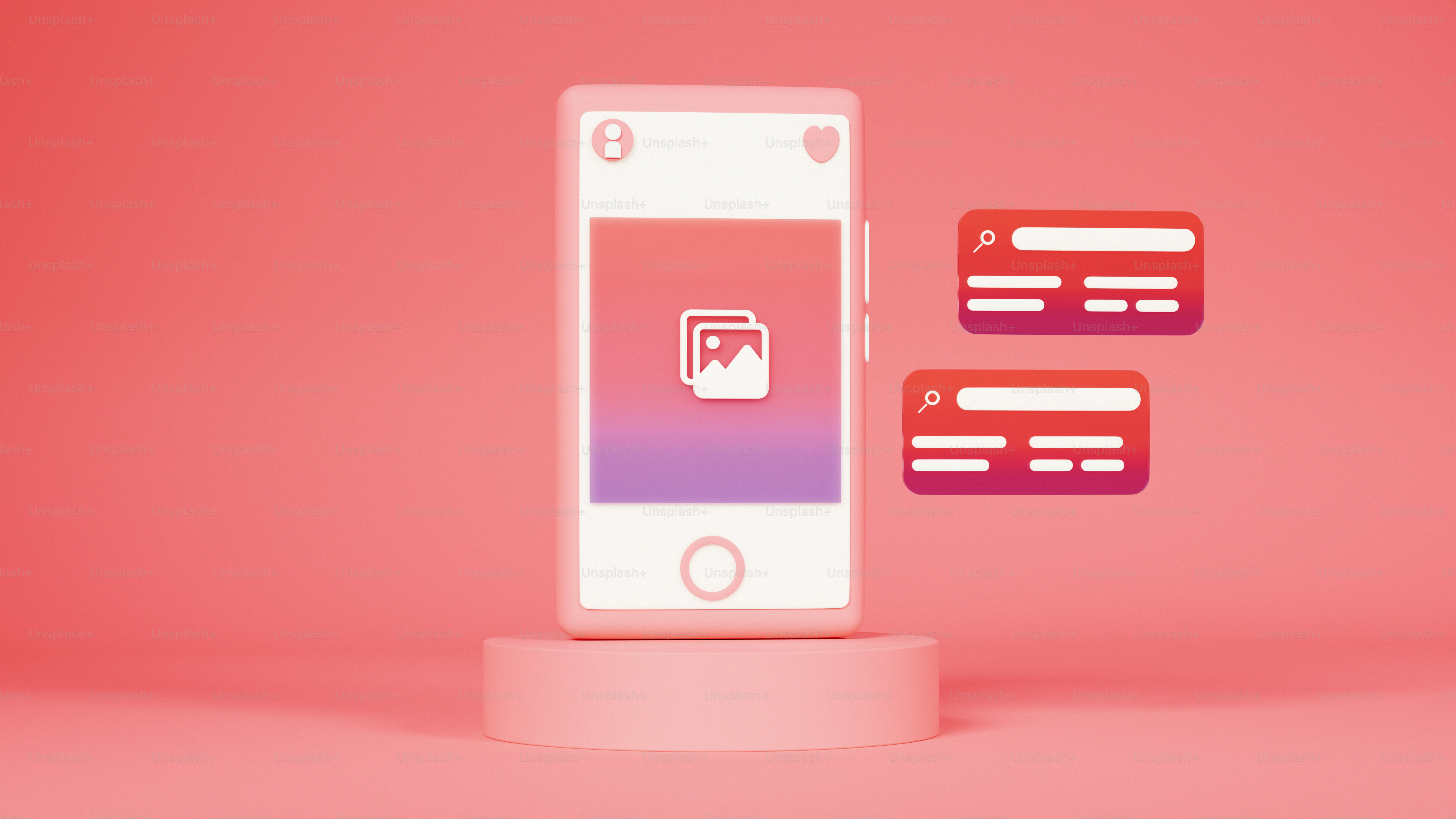 A cell phone sitting on top of a stand