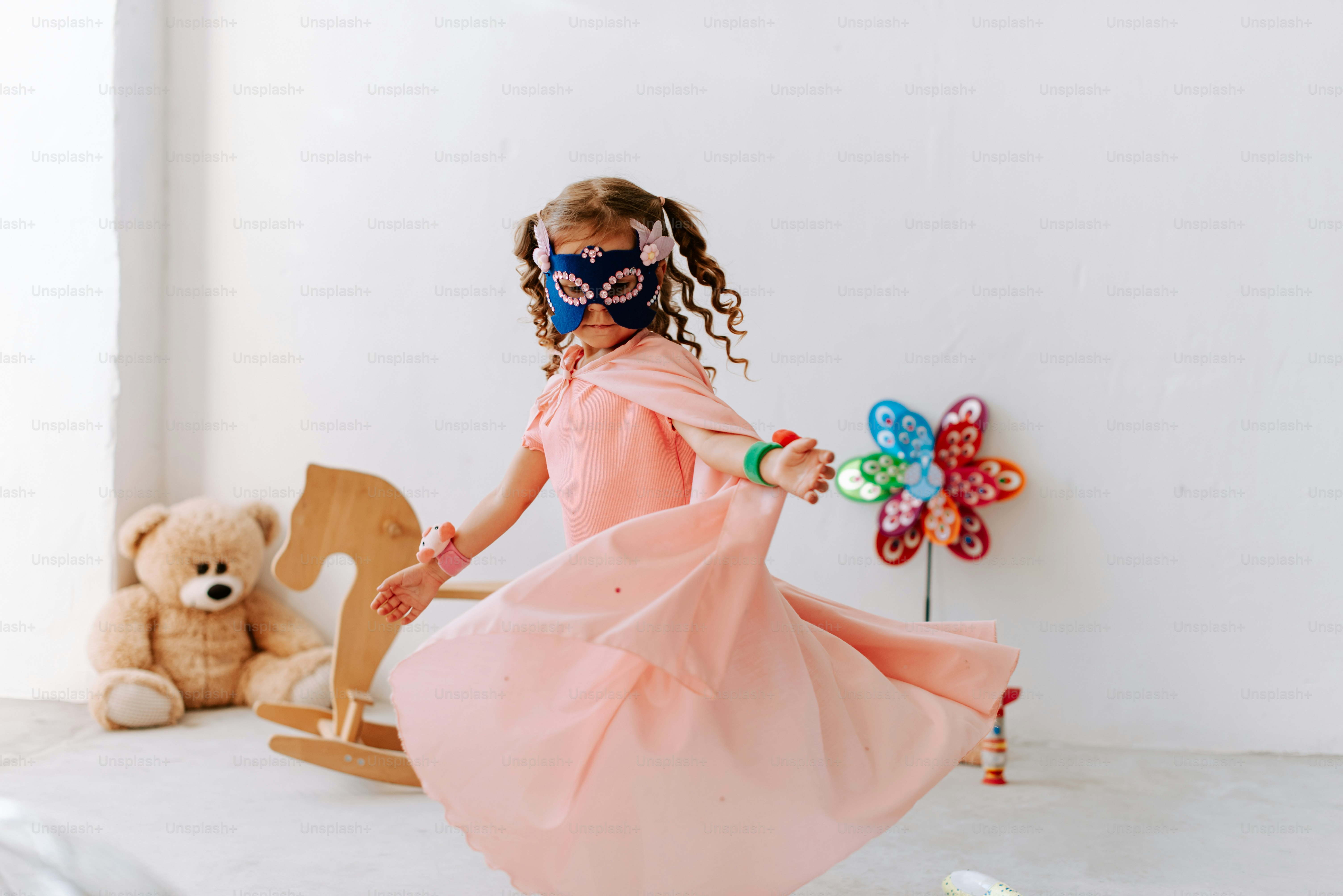 strapless open back dress Ruffle Frill Baby Dress – Pink main image 1