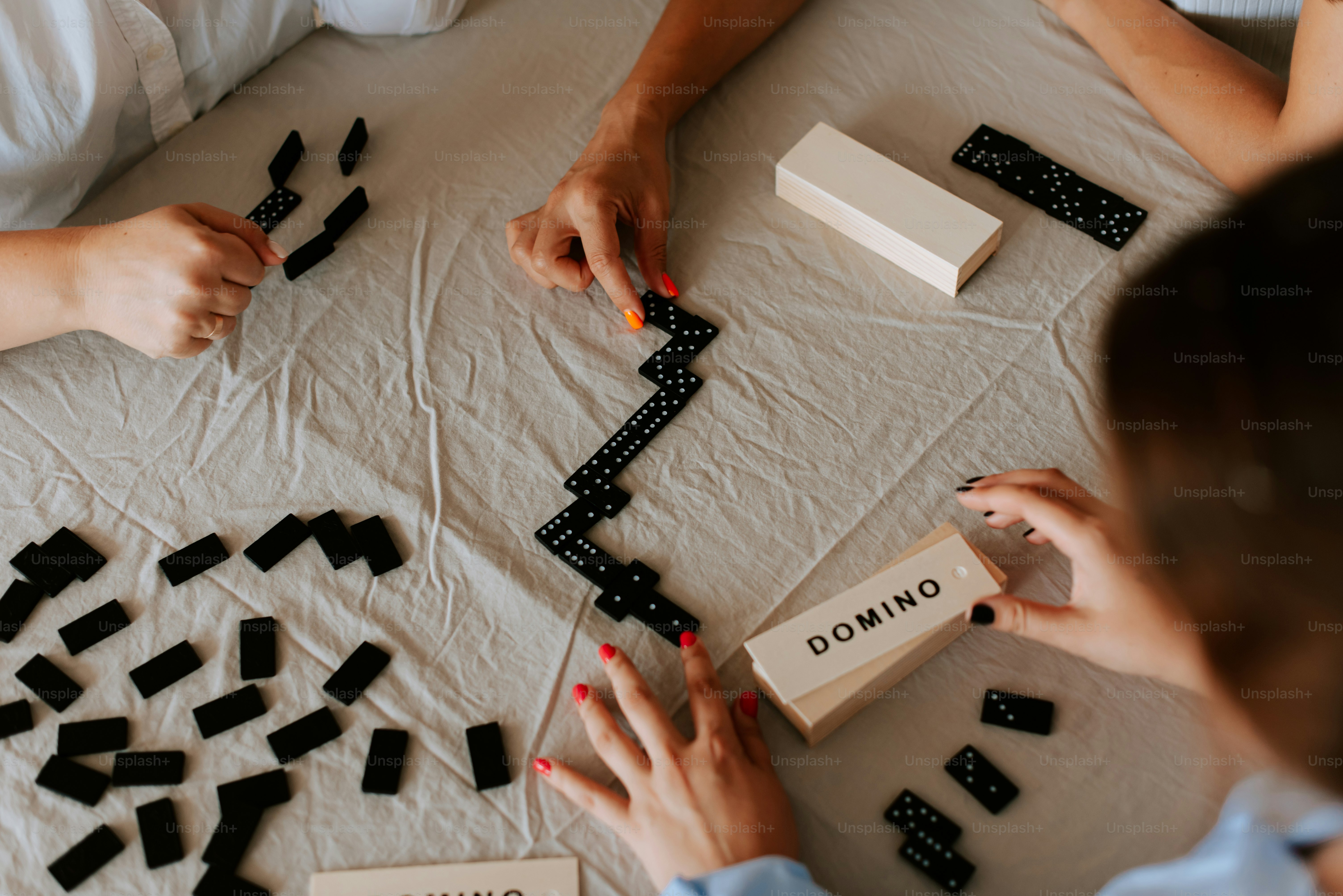 A couple of people that are playing a game