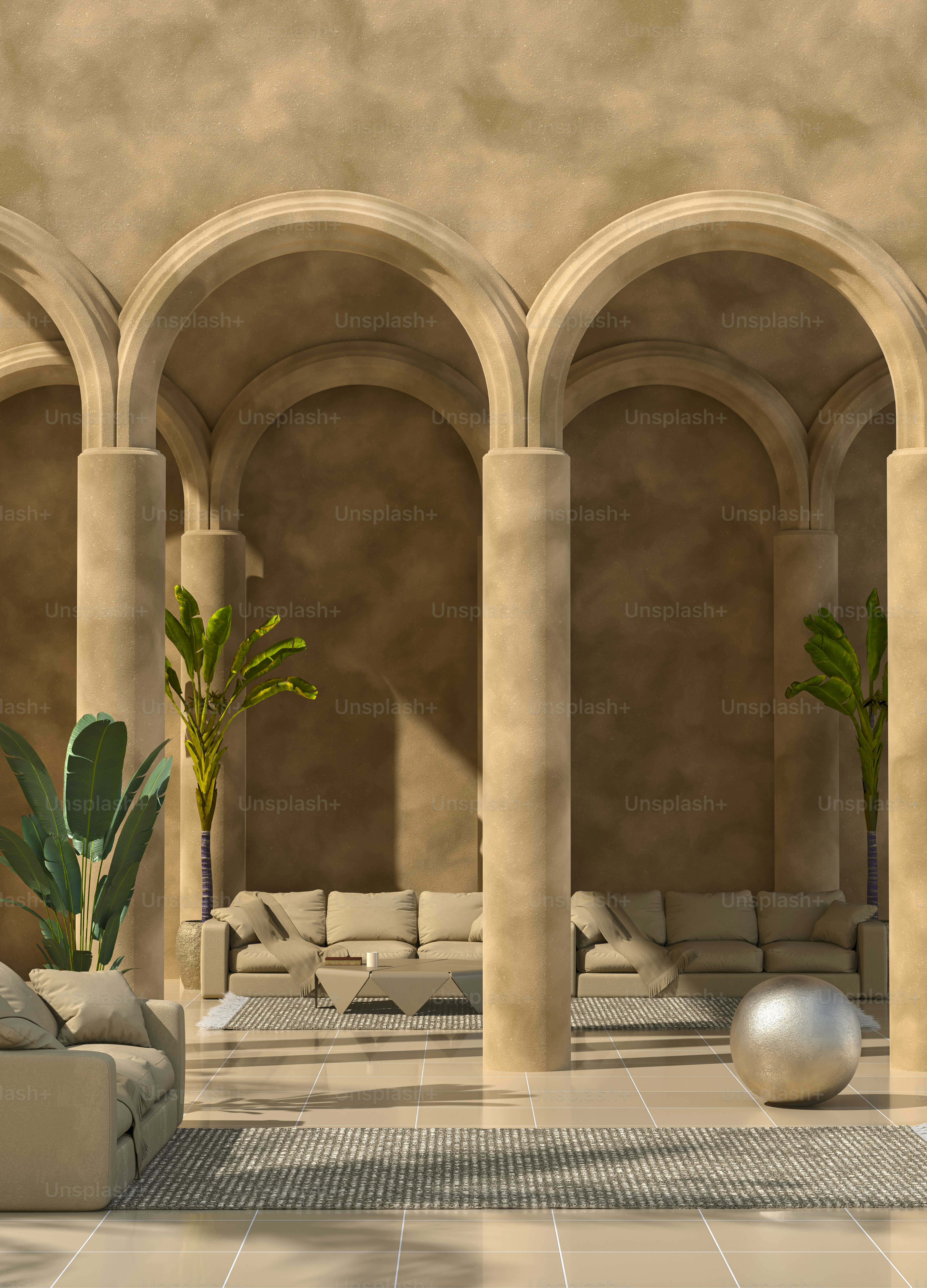 A living room filled with lots of furniture