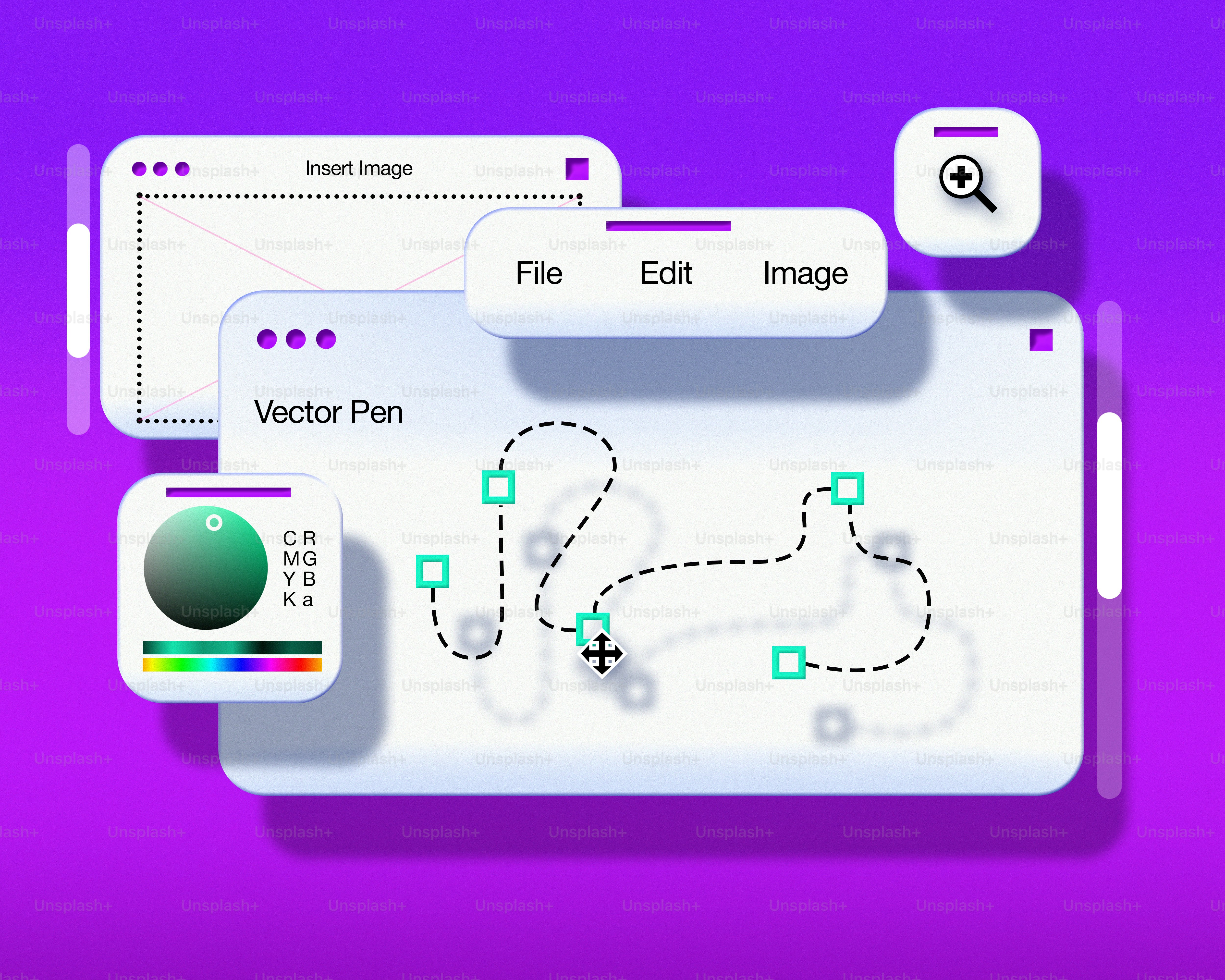 Una pantalla de computadora con un dibujo en ella