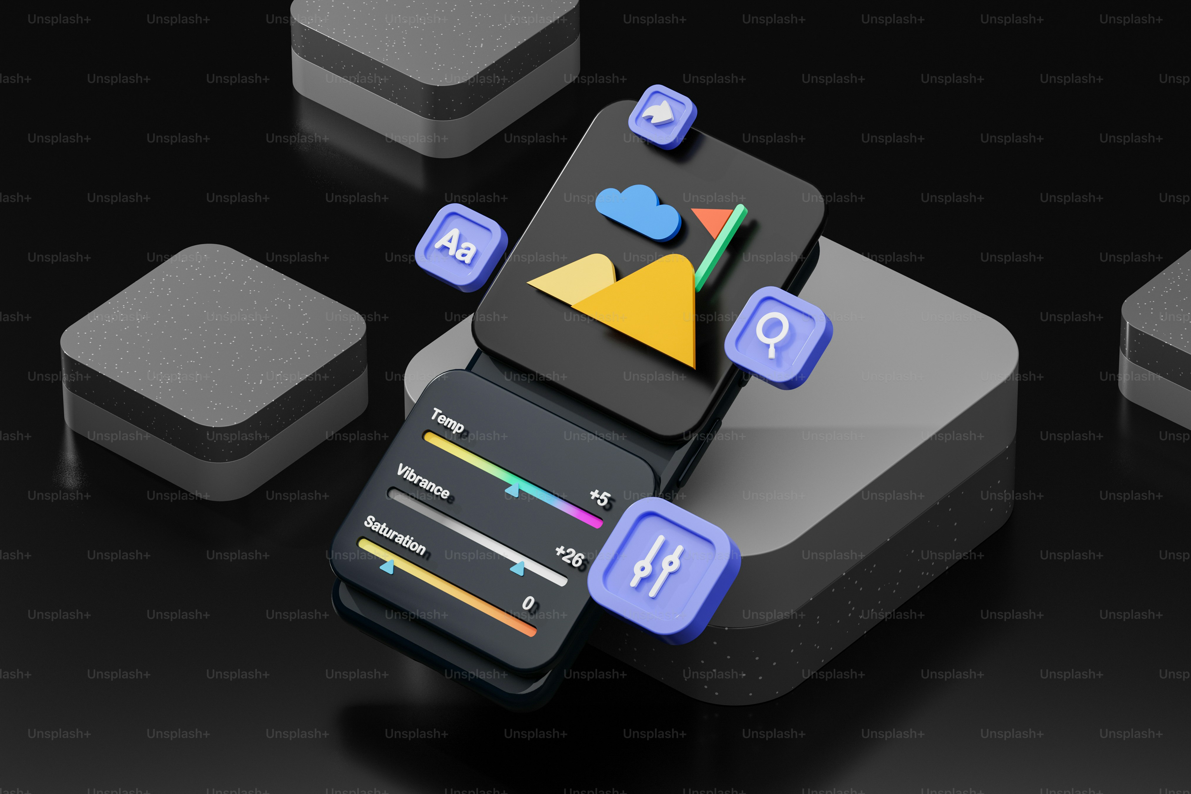 A cell phone with a bunch of icons on it