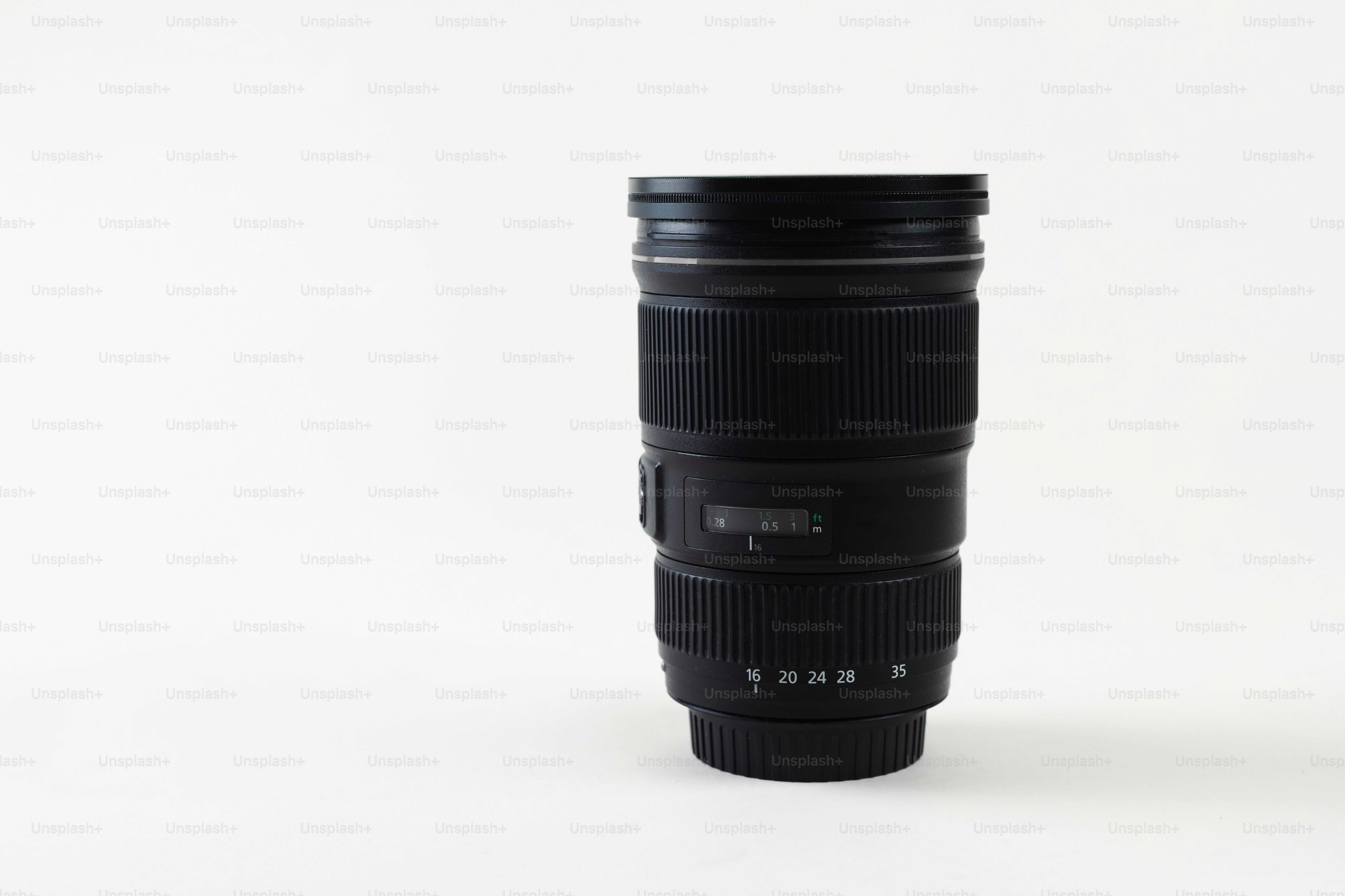 A camera lens sitting on top of a table