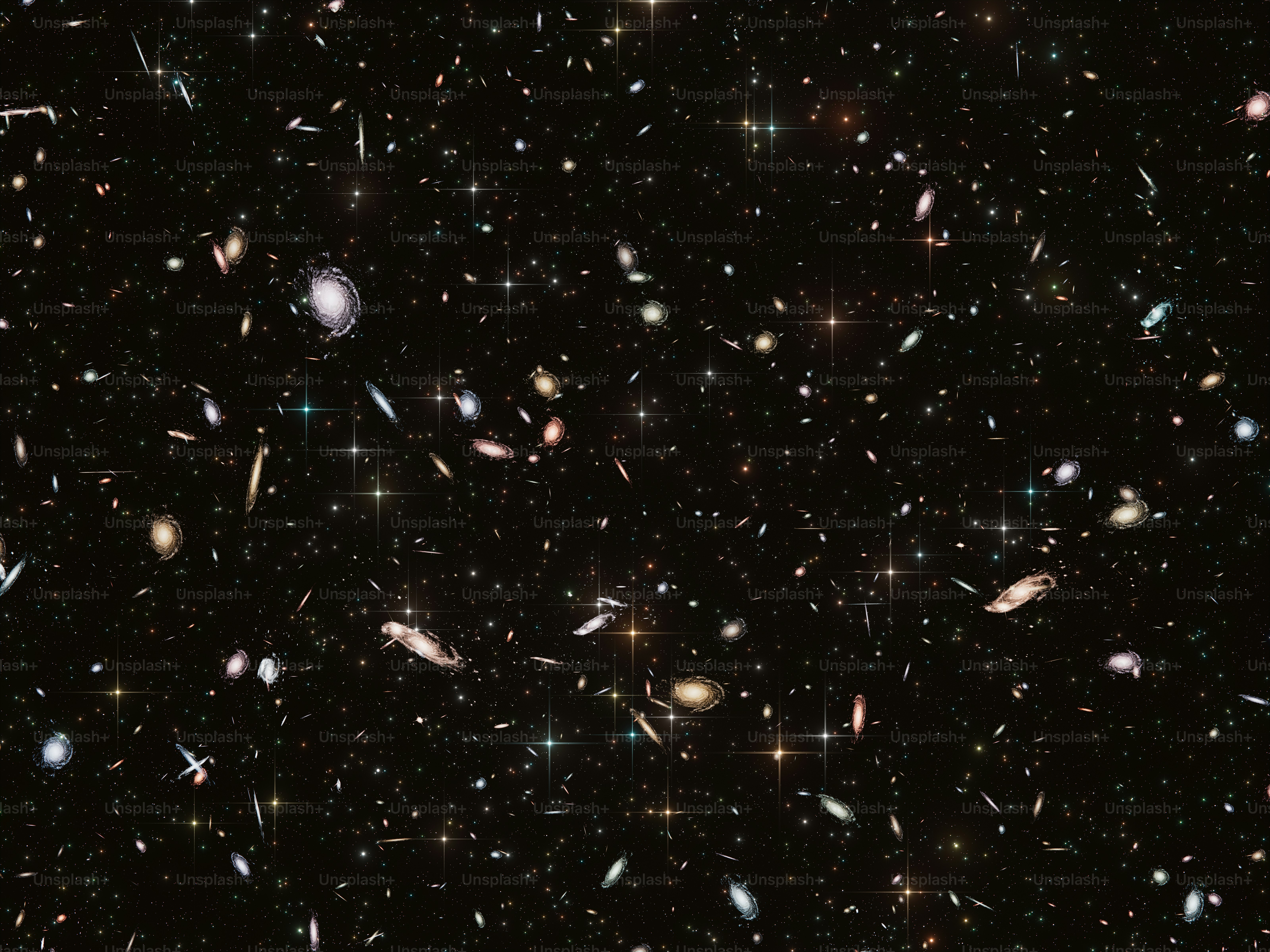 A very large cluster of stars in the night sky