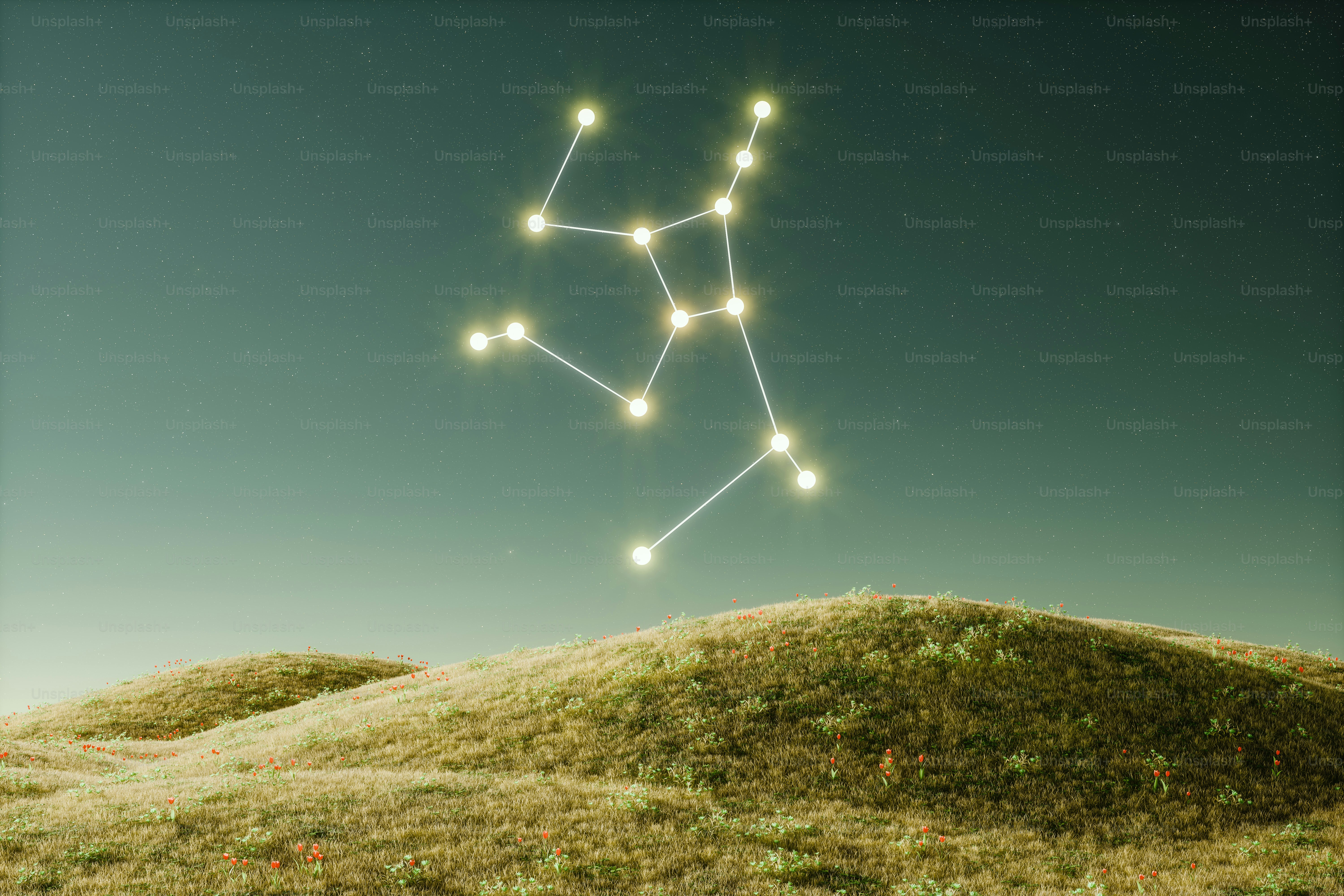 Ein Bild von einem Stern am Himmel