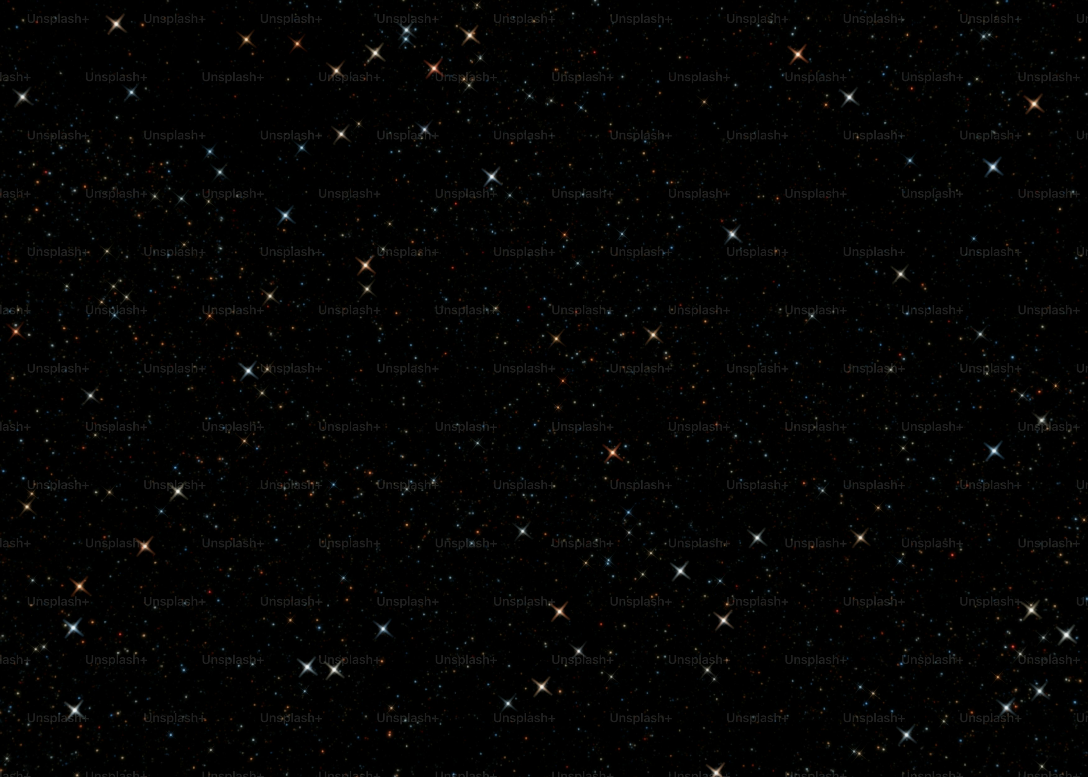 Un cielo negro lleno de estrellas