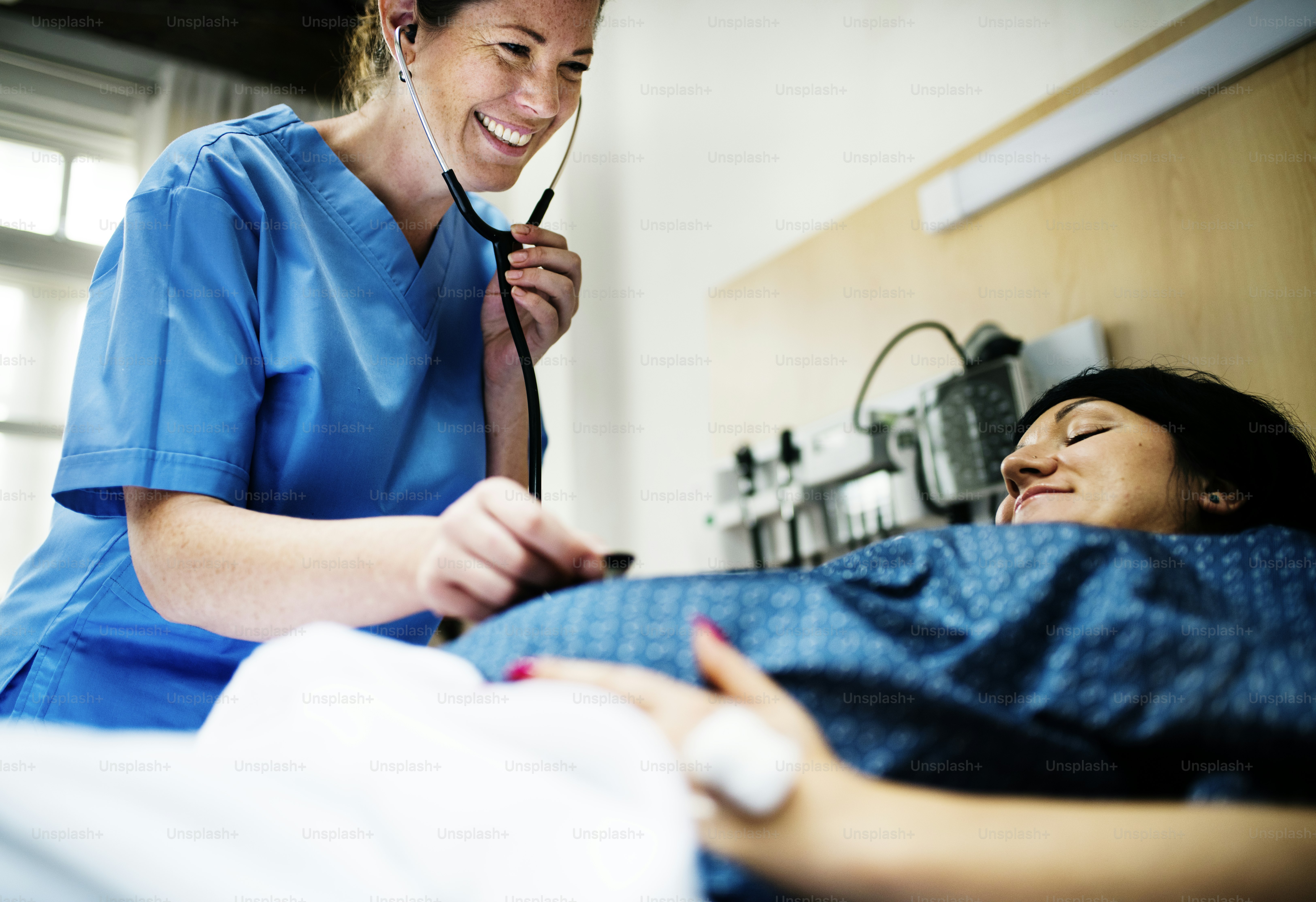 A trimester pregnant woman