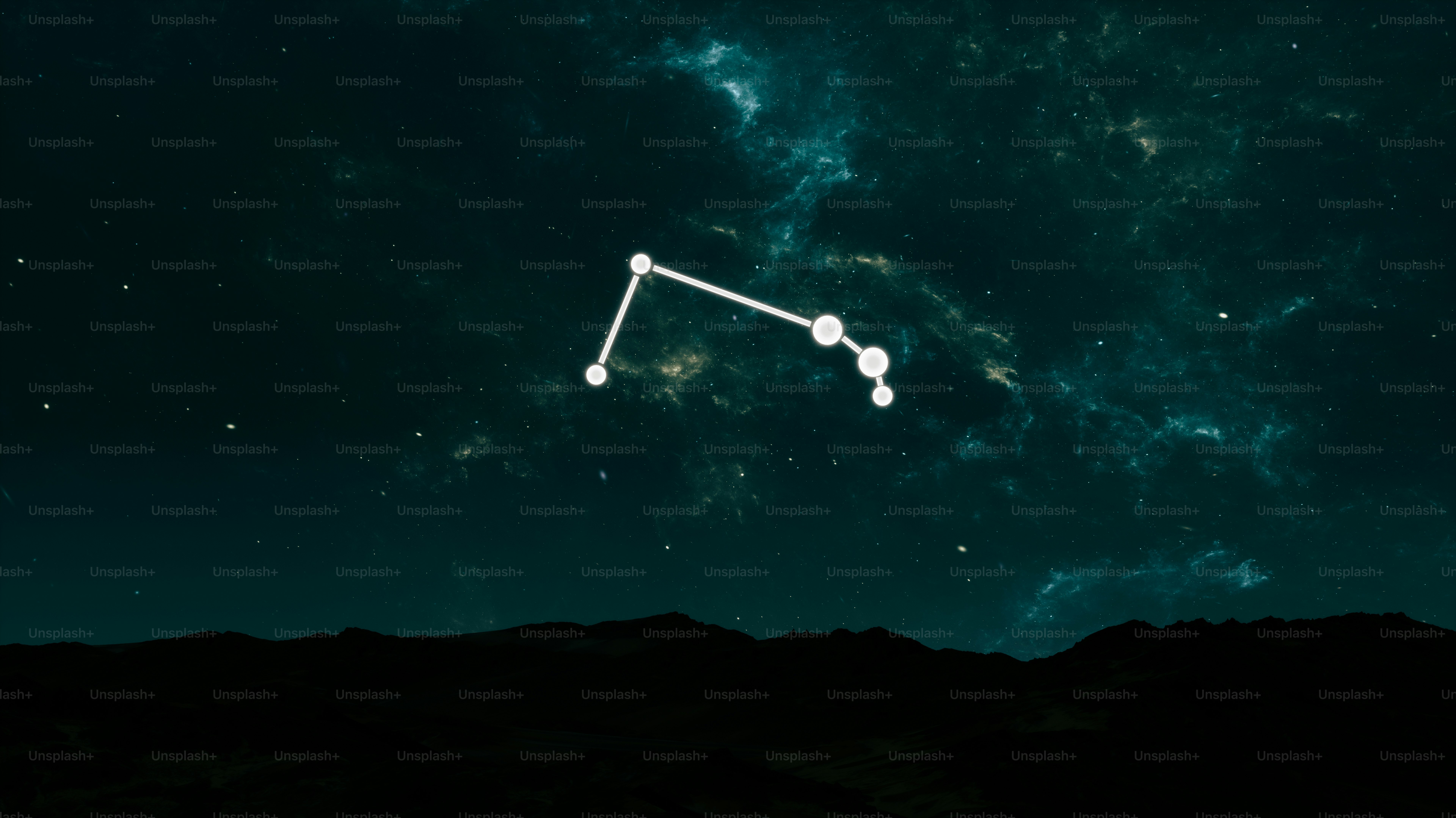 Citra satelit bintang di langit