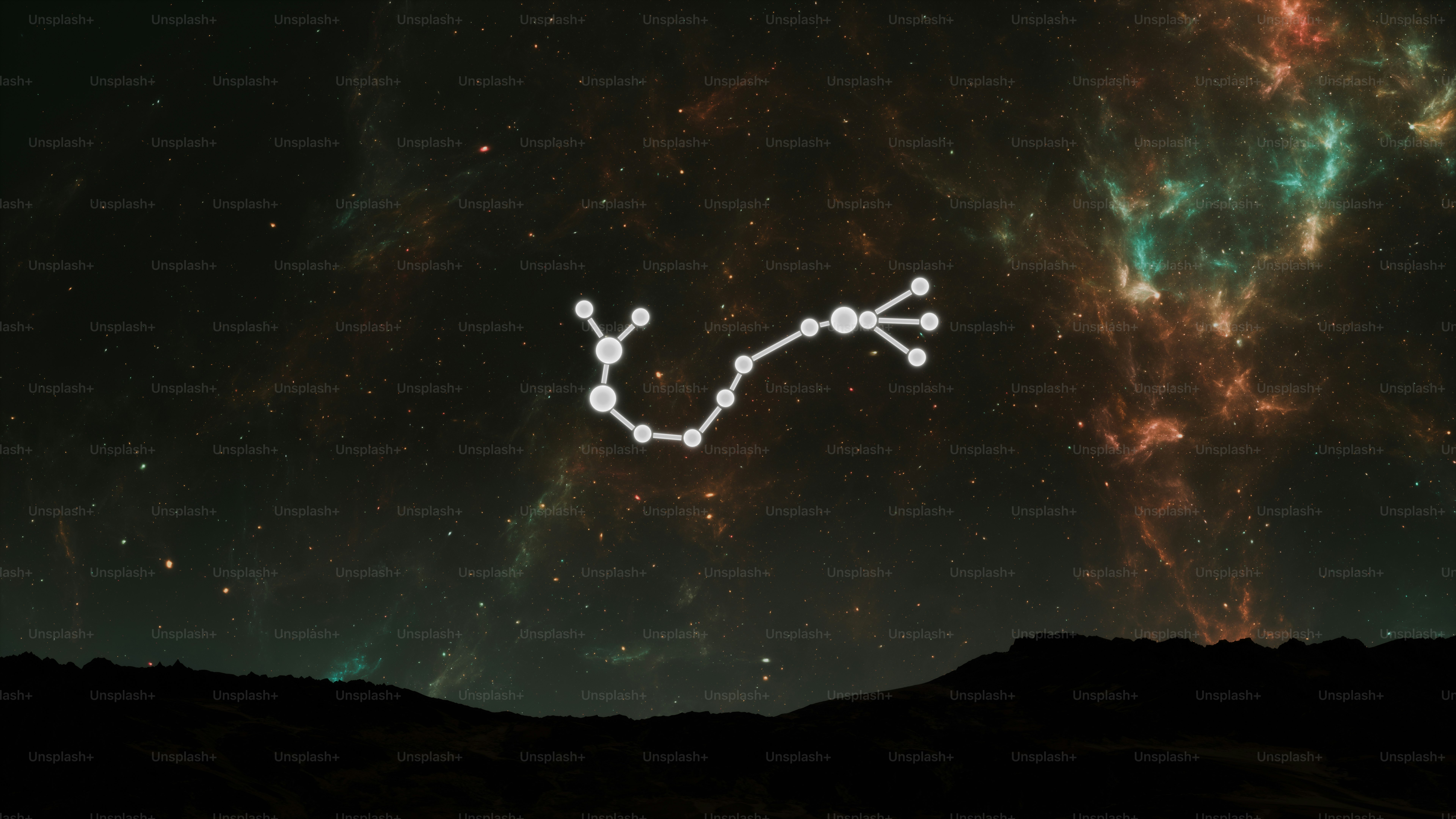 Pemandangan langit malam dengan bintang-bintang