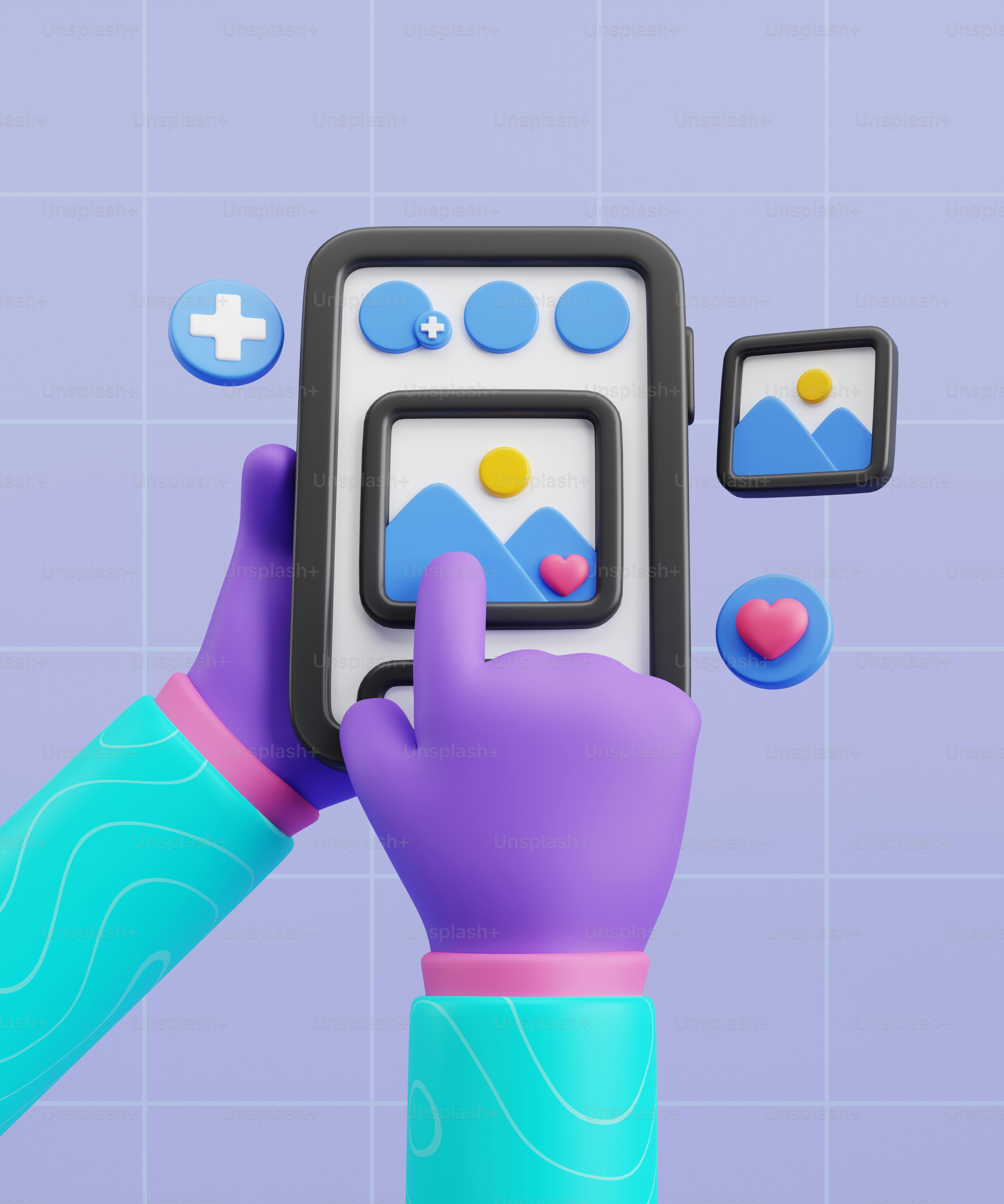 A hand holding a phone with a game on it