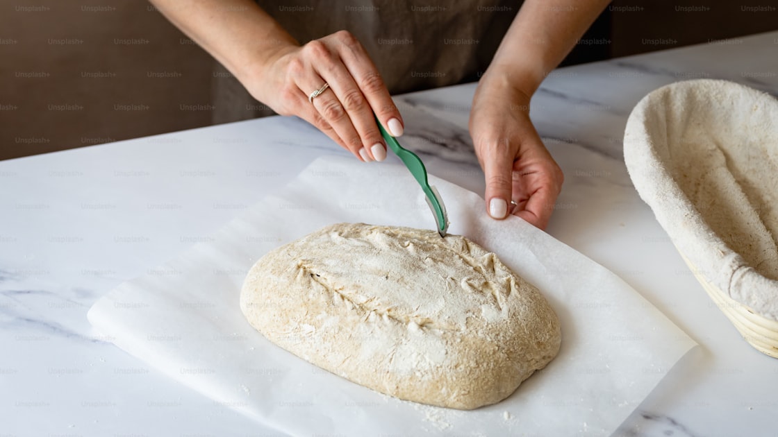 Sourdough bread didnt rise — detailed close-up view