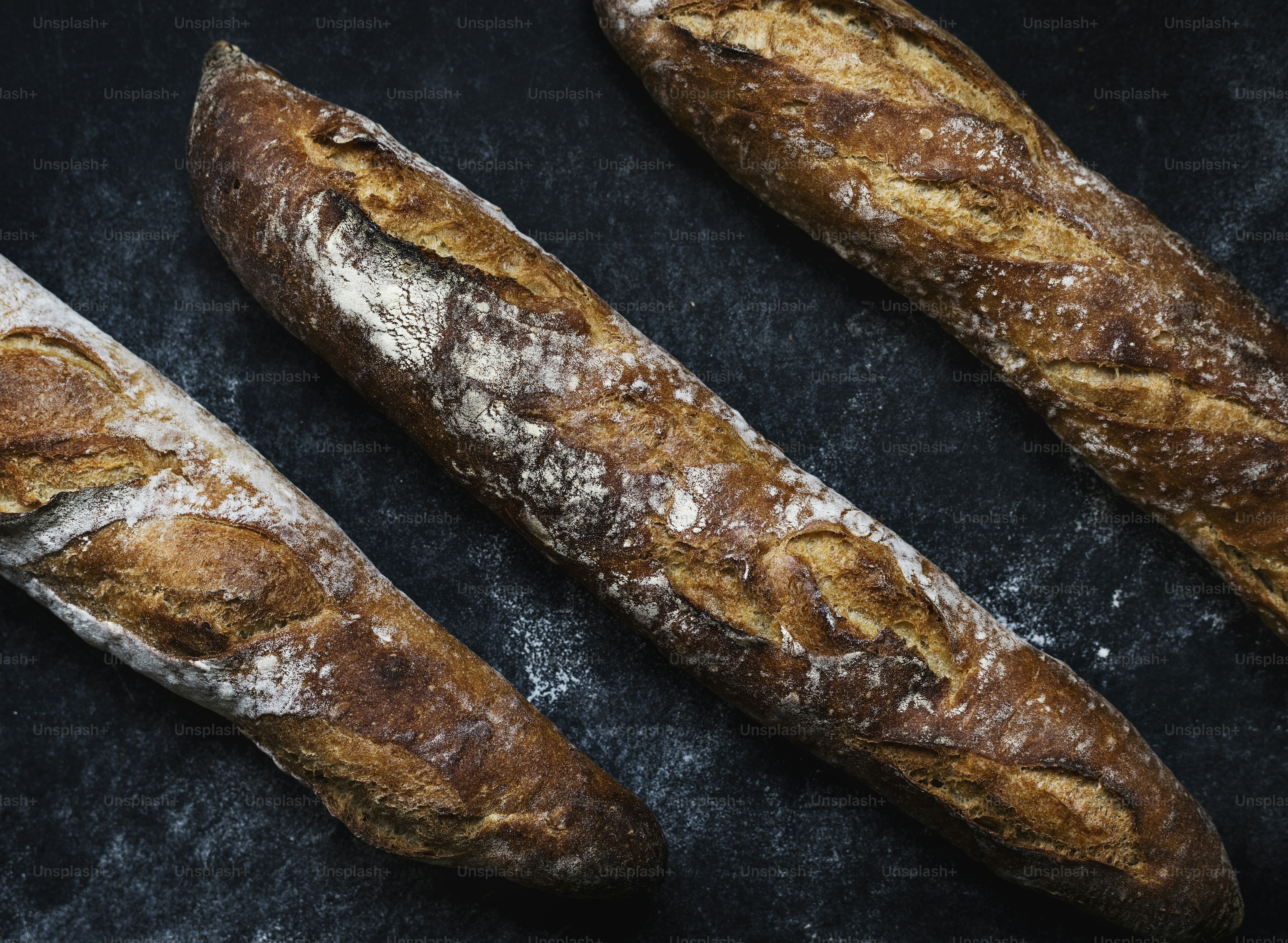 Nahaufnahme von Baguettes Fotografie Rezeptidee
