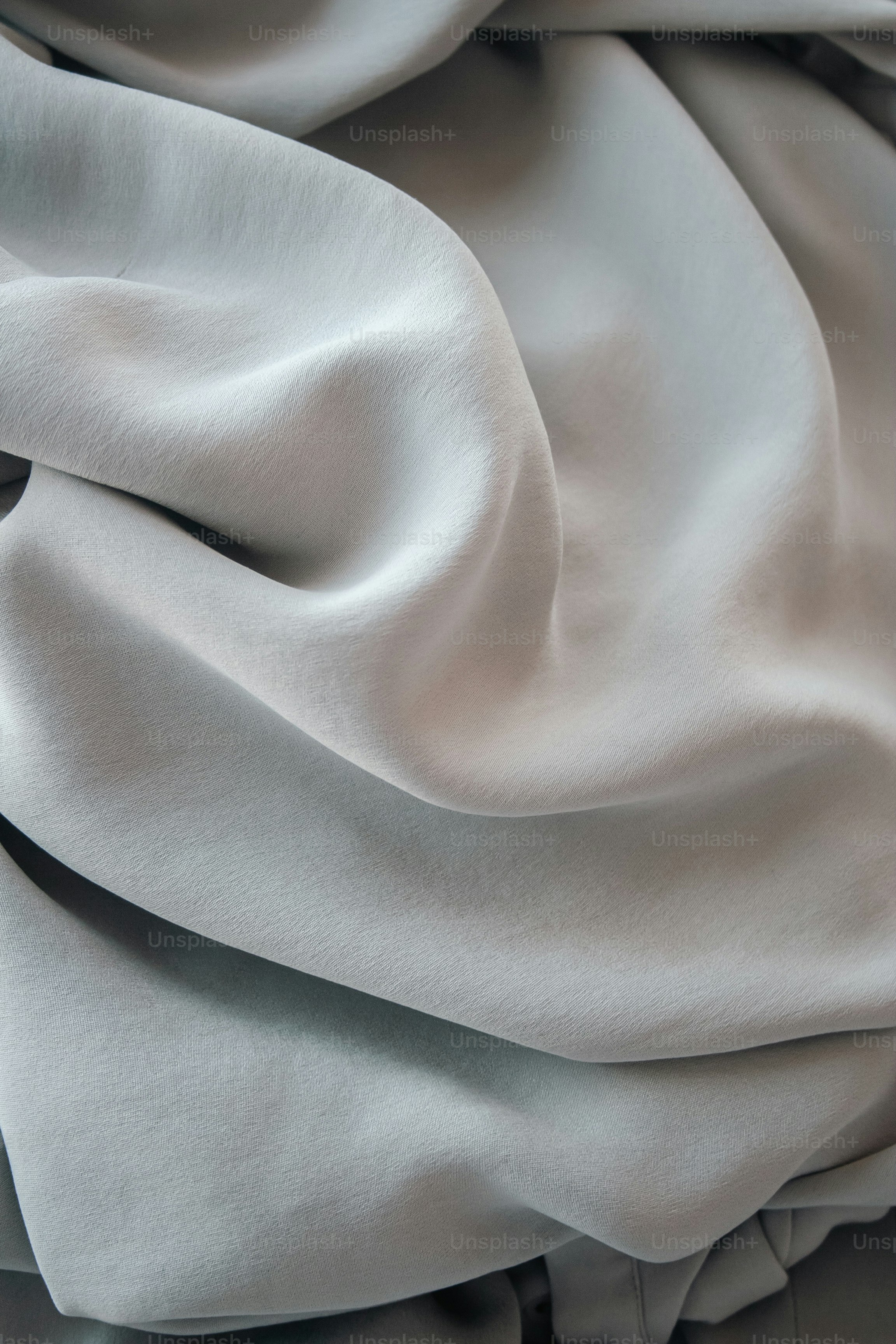 Nahaufnahme eines weißen Stoffes